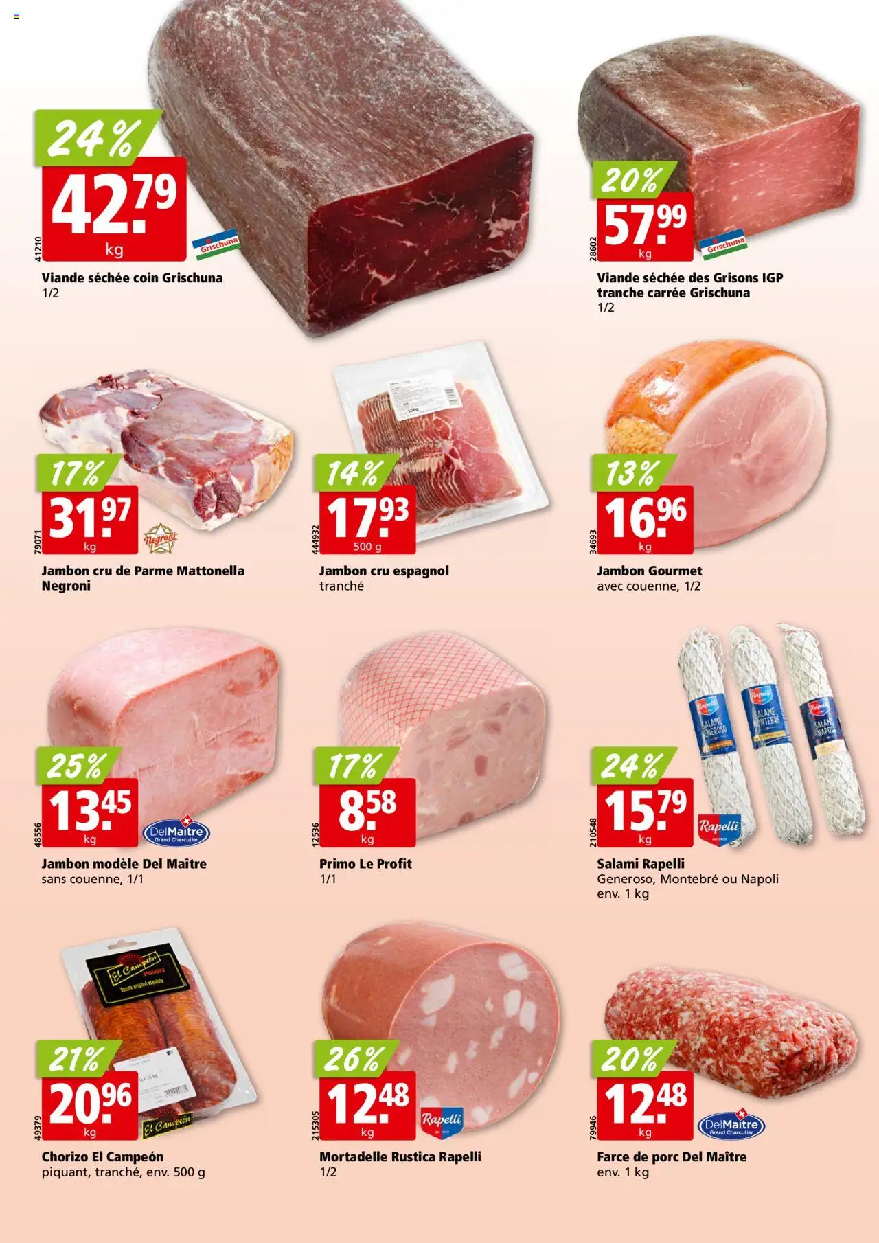 Aligro Aktionen Chavannes, Matran, Genève, Sion ab 11.08.2025 | Seite: 10 | Produkte: Salami