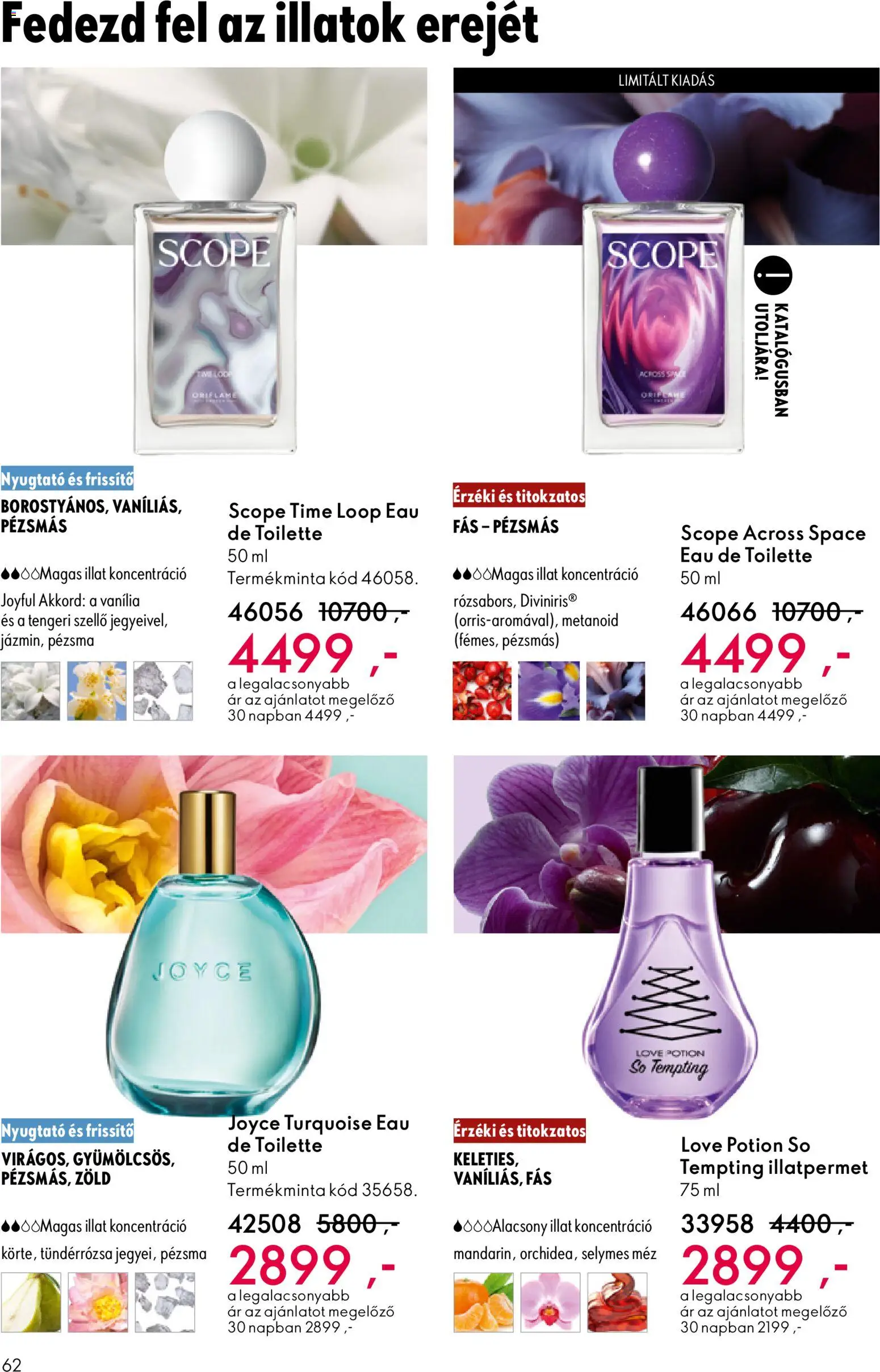 Oriflame akciós ujság - amely érvényes a következő dátumtól: 22.10.2025 | Oldal: 62 | Termékek: Méz, Só