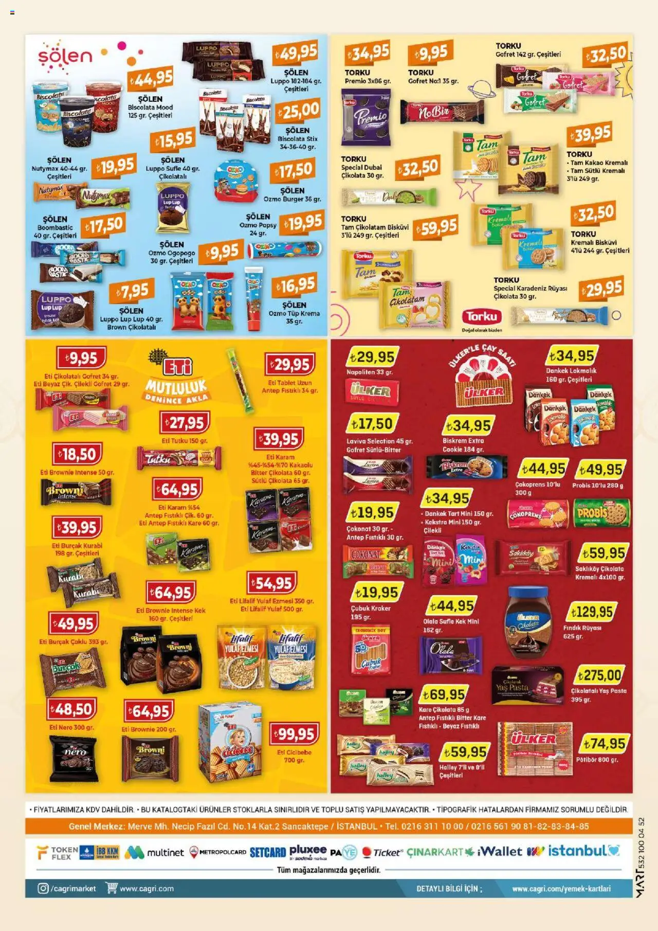 Çağrı Market Katalog - 31.05.2025 tarihinden itibaren geçerlidir | Sayfa: 16 | Ürünler: Çikolatalı gofret, Fındık, Krema, Yulaf