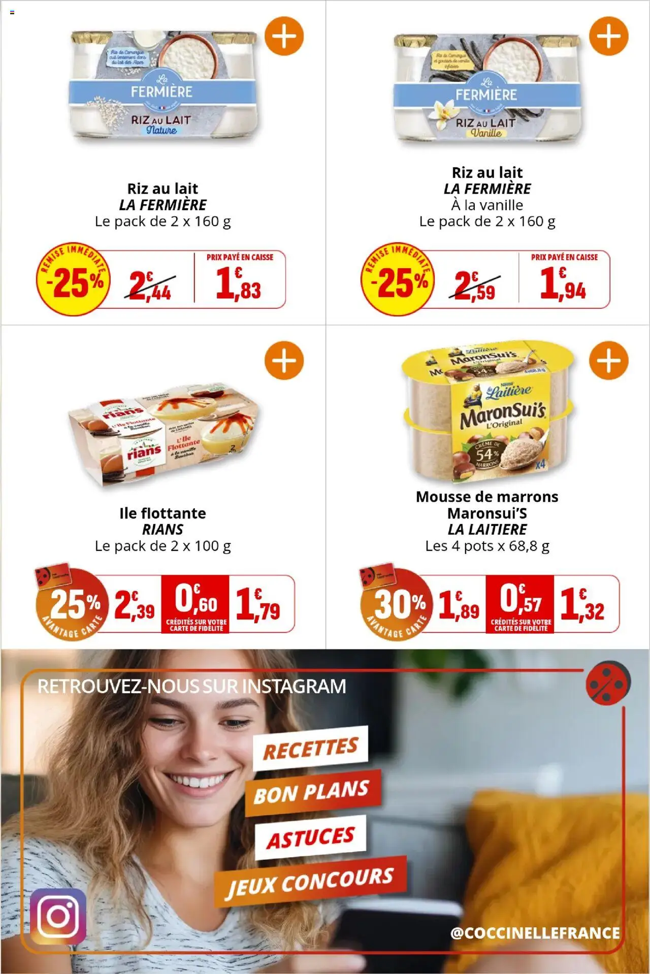  | Page: 15 | Produits: Mousse, Jeux, Riz, Crème