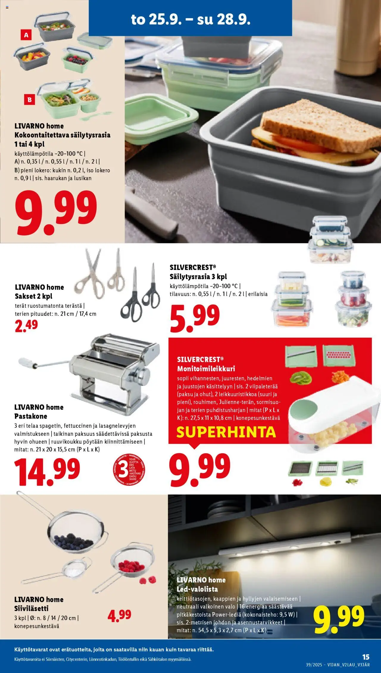 Lidl tarjoukset - Helsinki – voimassa 25.09.2025 alkaen | Sivu: 19 | Tuotteet: Sakset