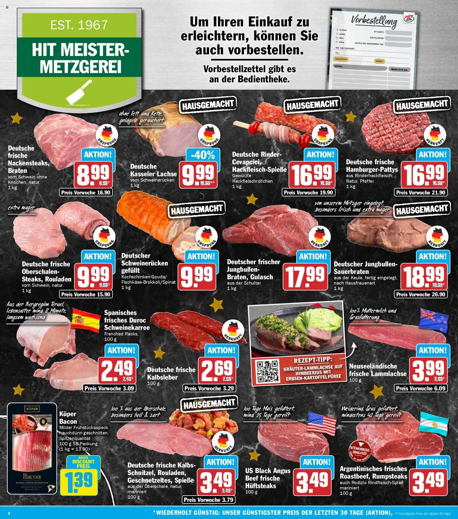 HIT - Hessen – gültig ab 01.12.2025 | Seite: 4 | Produkte: Spieße, Kalbsleber, Pfeffer, Schweinerucken