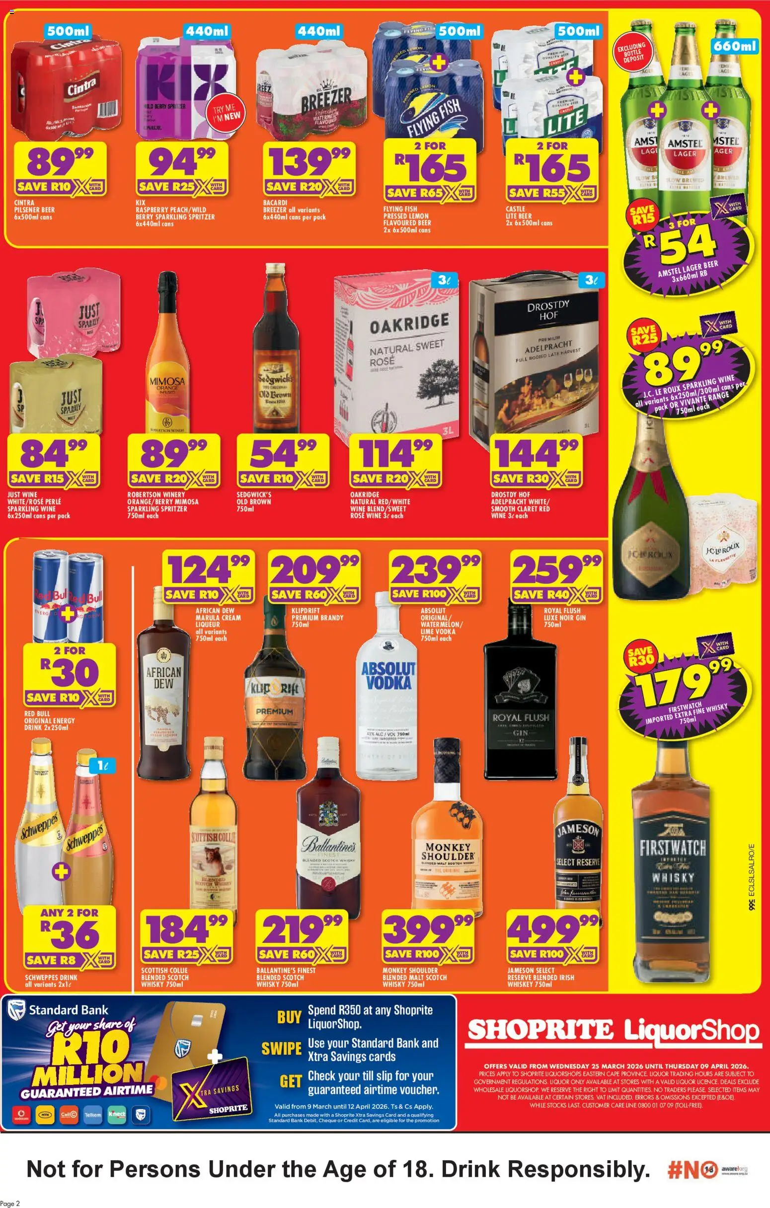 New Shoprite catalogue – valid from 25.03.2026 | Page: 2 | Products: Fish, Vodka, Whiskey, Lemon