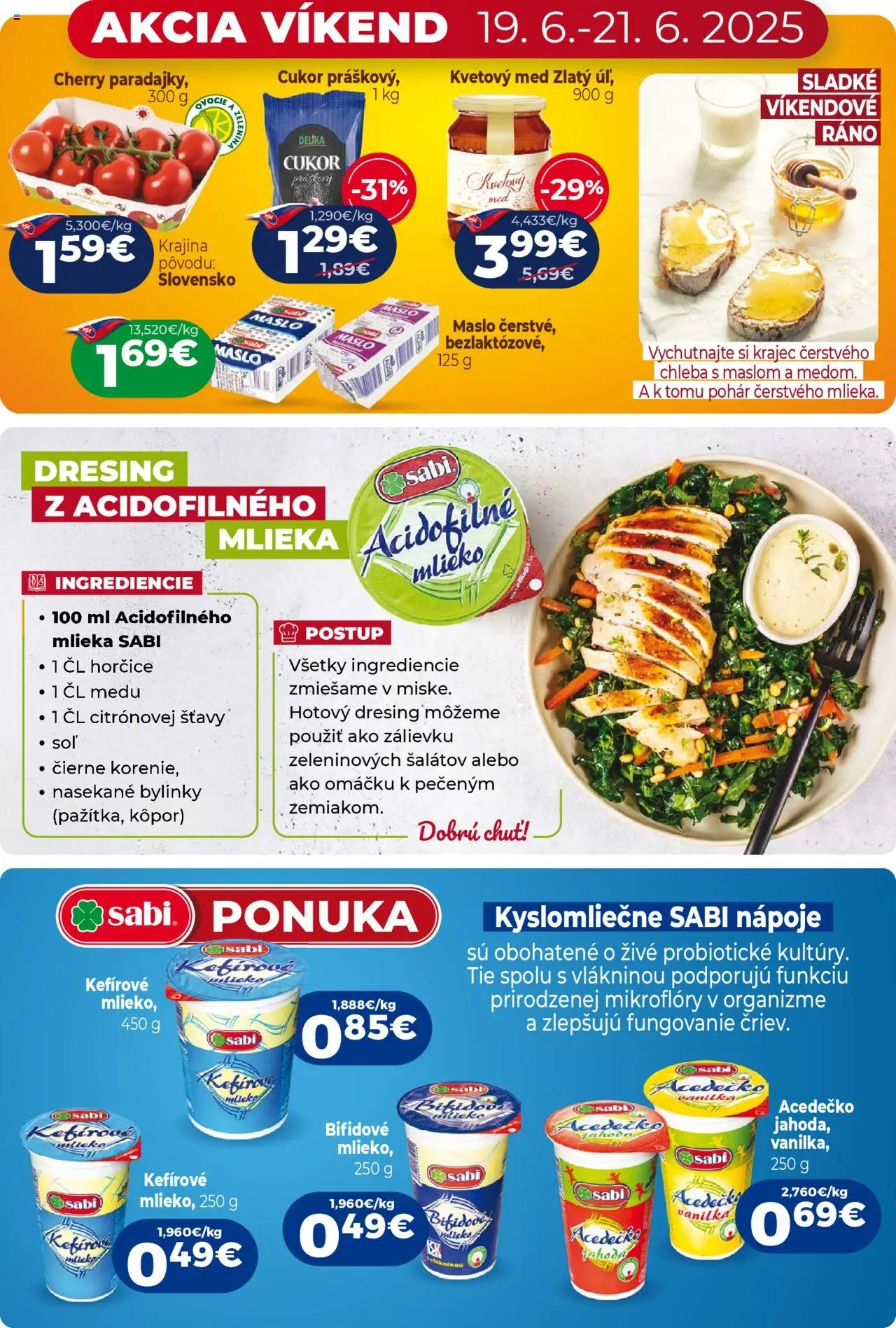 Milk Agro leták │ platný od 18.06.2025 | Strana: 3 | Produkty: Mlieko, Paradajky, Med, Ovocie