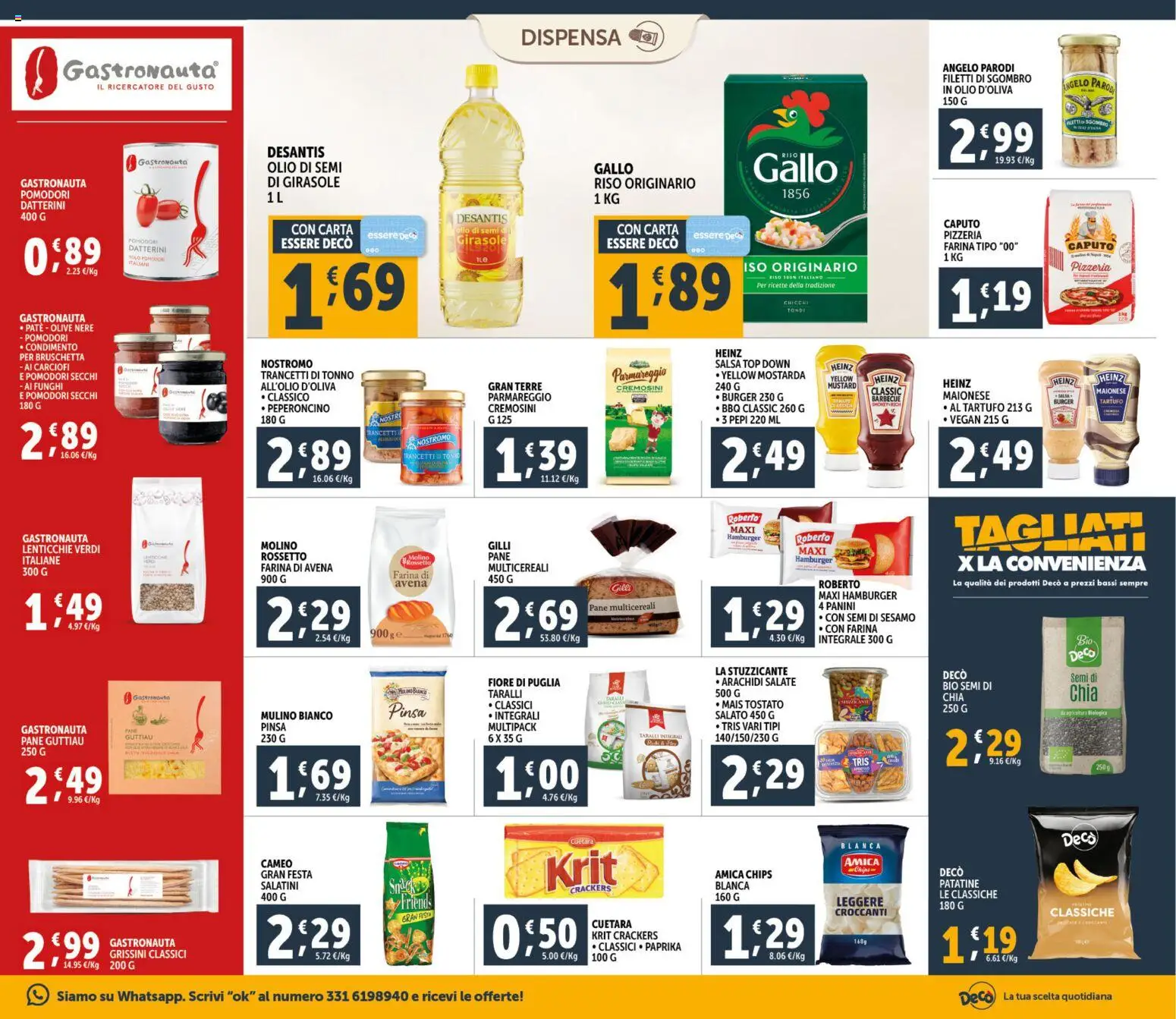 Volantino Decò del 06.03.2026 | Pagina: 15 | Prodotti: Lenticchie, Olio, Mais, Hamburger