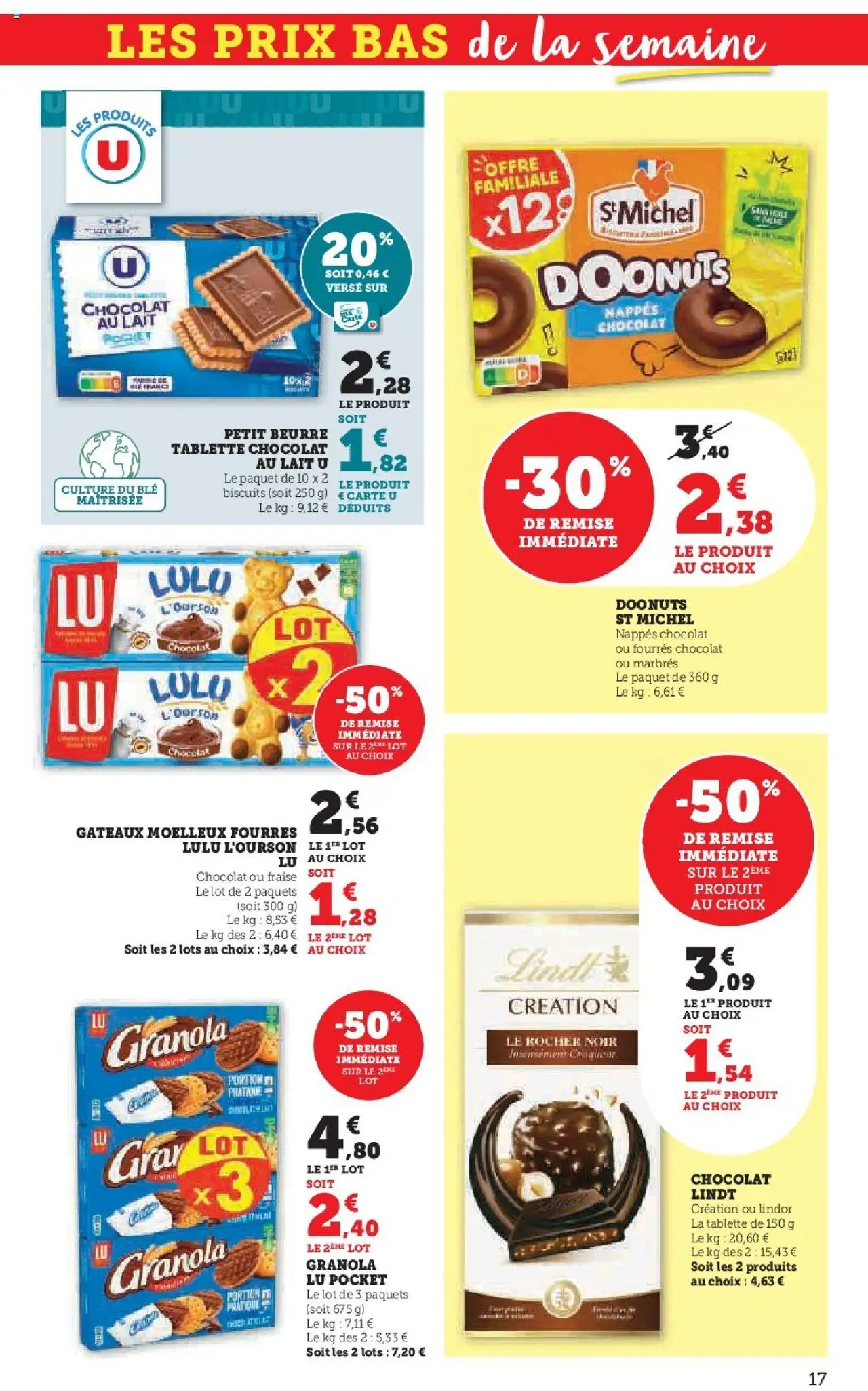  | Page: 17 | Produits: Tablette, Chocolat, Biscuits, Granola
