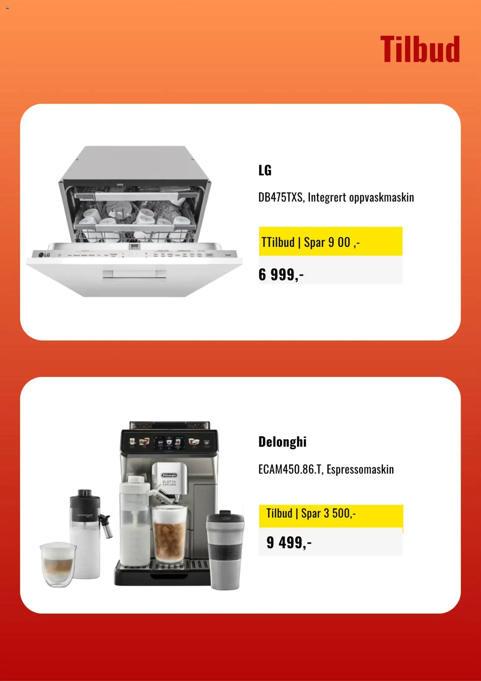 {H1} | Side: 5 | Produkter: Espressomaskin, Oppvaskmaskin