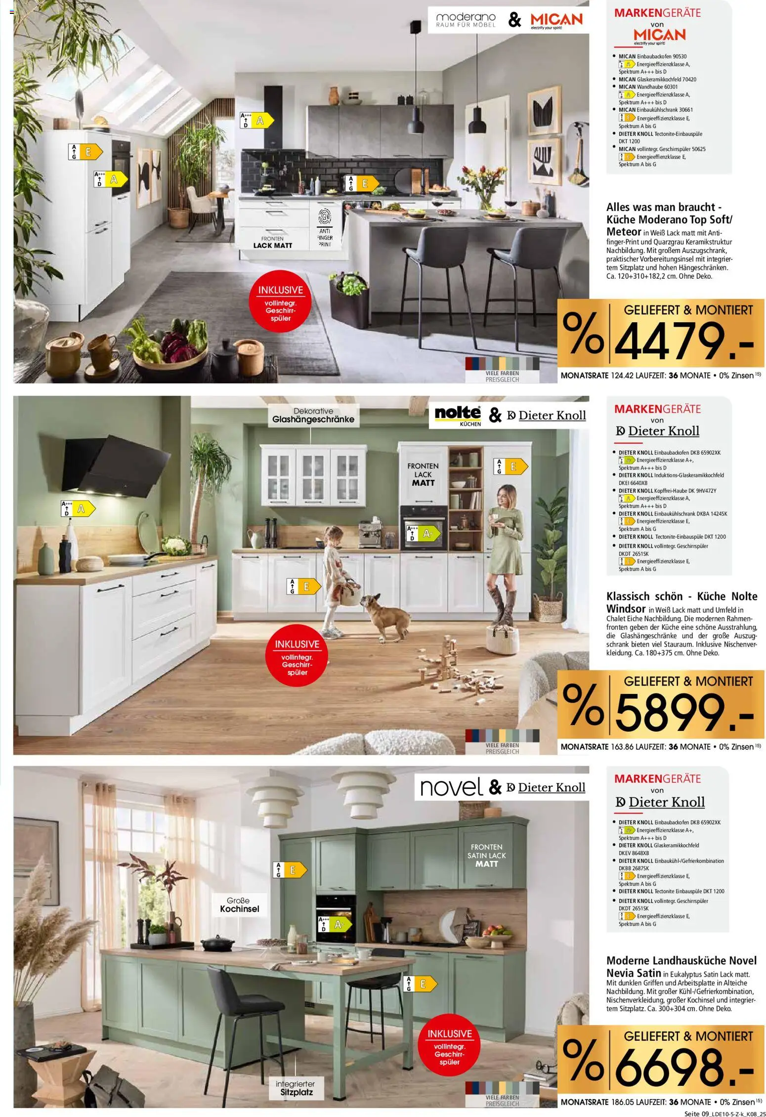 Zurbrüggen Küchen für Ihr Zuhause – gültig ab 08.11.2025 | Seite: 9 | Produkte: Top, Geschirrspüler, Schrank, Küche