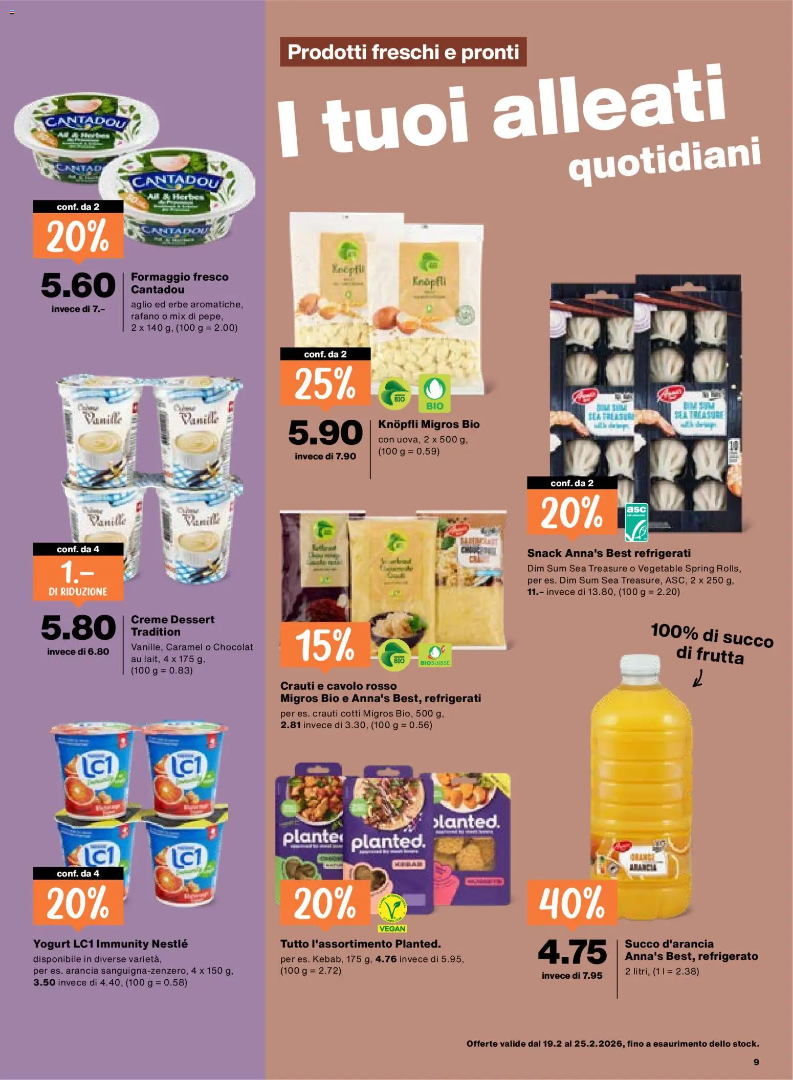 Migros Aktionen IT – gültig ab 19.02.2026 | Seite: 9 | Produkte: Creme
