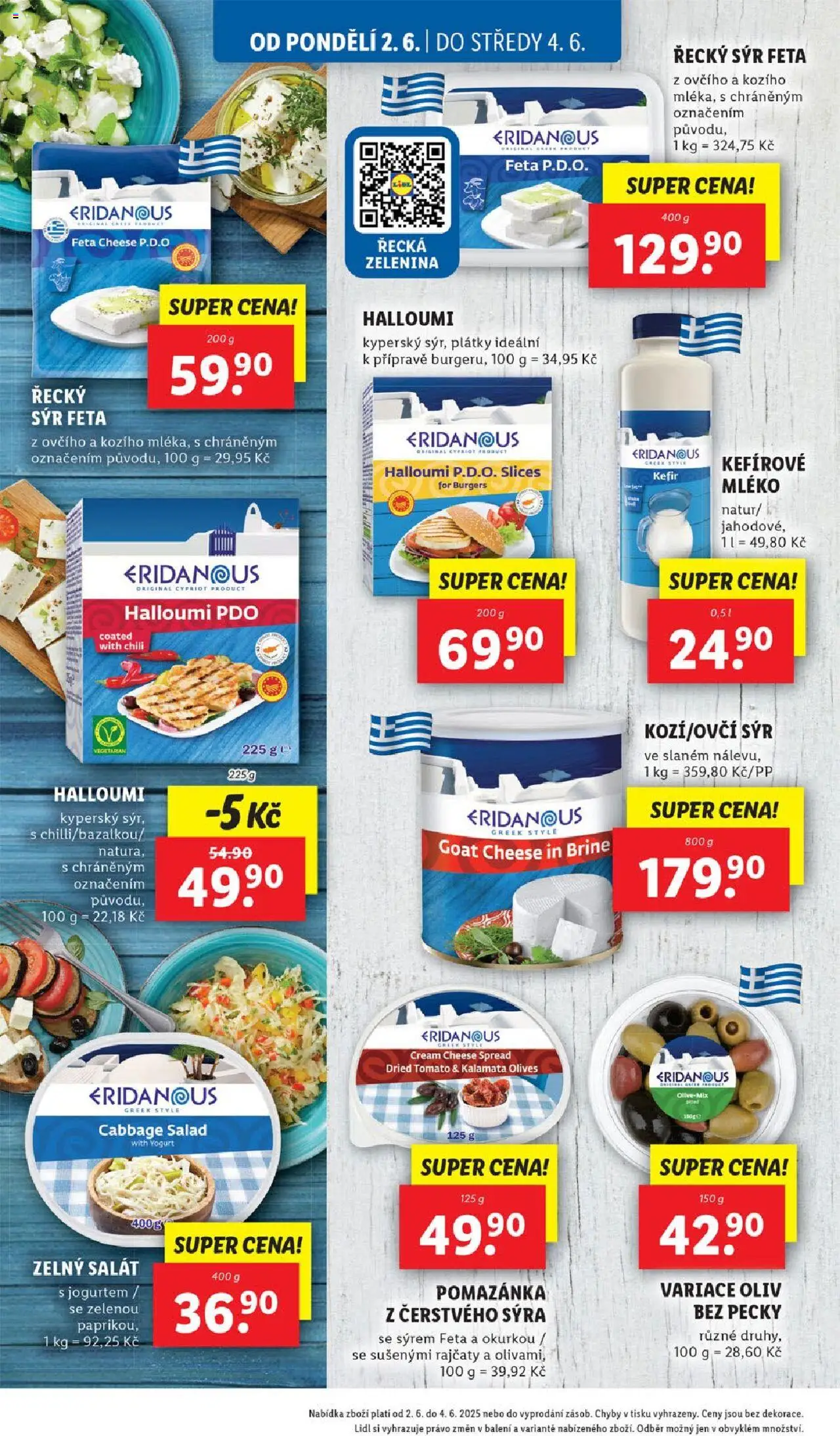 Lidl leták od 02.06.2025 | Strana: 16 | Produkty: Kefír, Sýr, Zelenina, Pomazánka