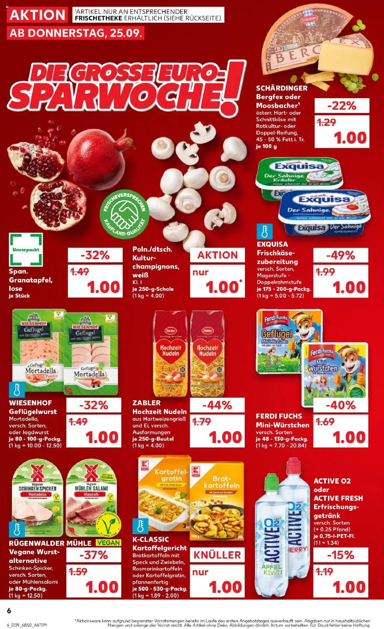 Kaufland prospekt Eggenfelden	 – gültig ab 25.09.2025 | Seite: 6 | Produkte: Exquisa, Kartoffeln, Wurst, Frischkase