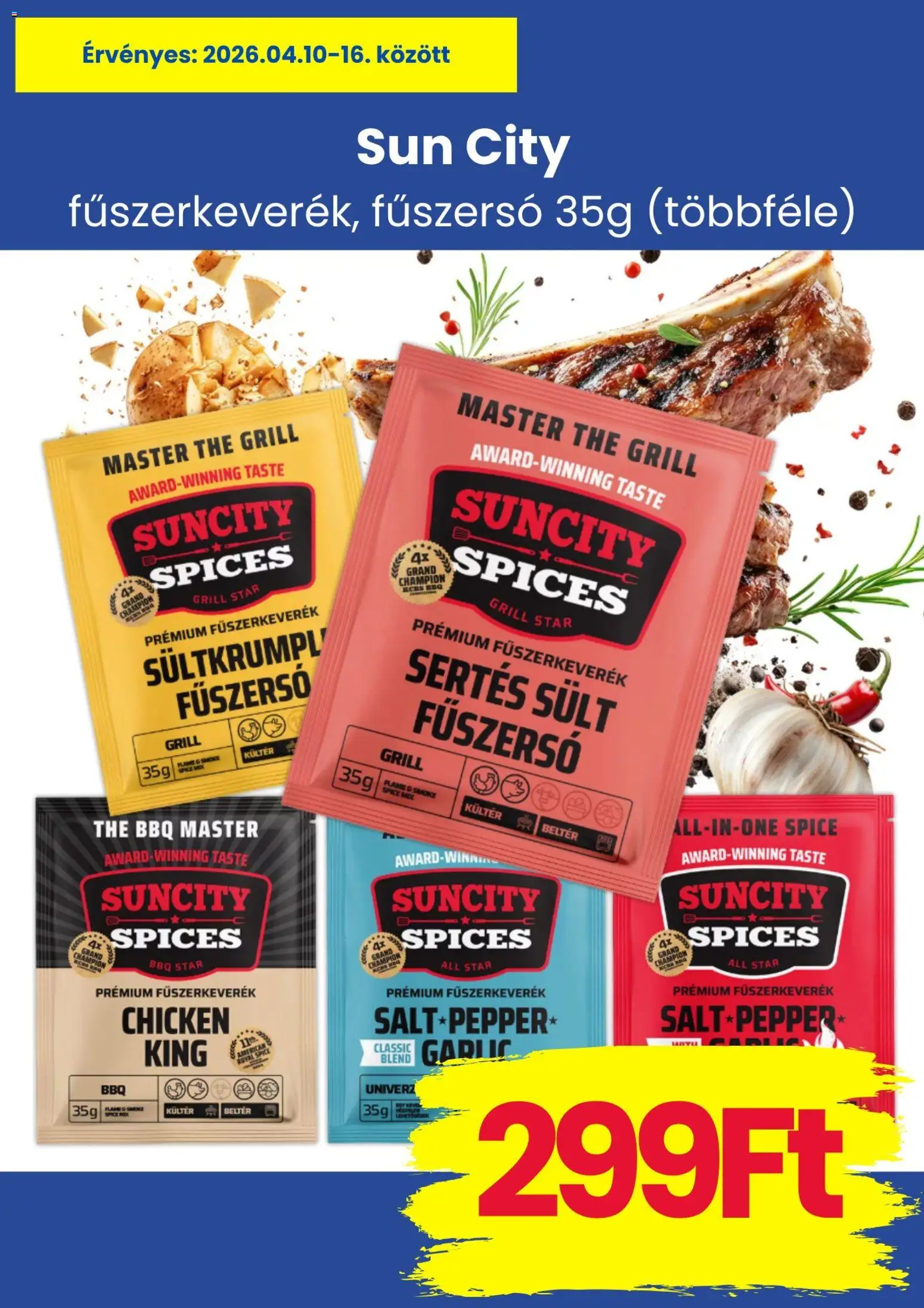 Magnetic akciós ujság - amely érvényes a következő dátumtól: 10.04.2026 | Oldal: 5 | Termékek: Fűszerkeverék, Grill