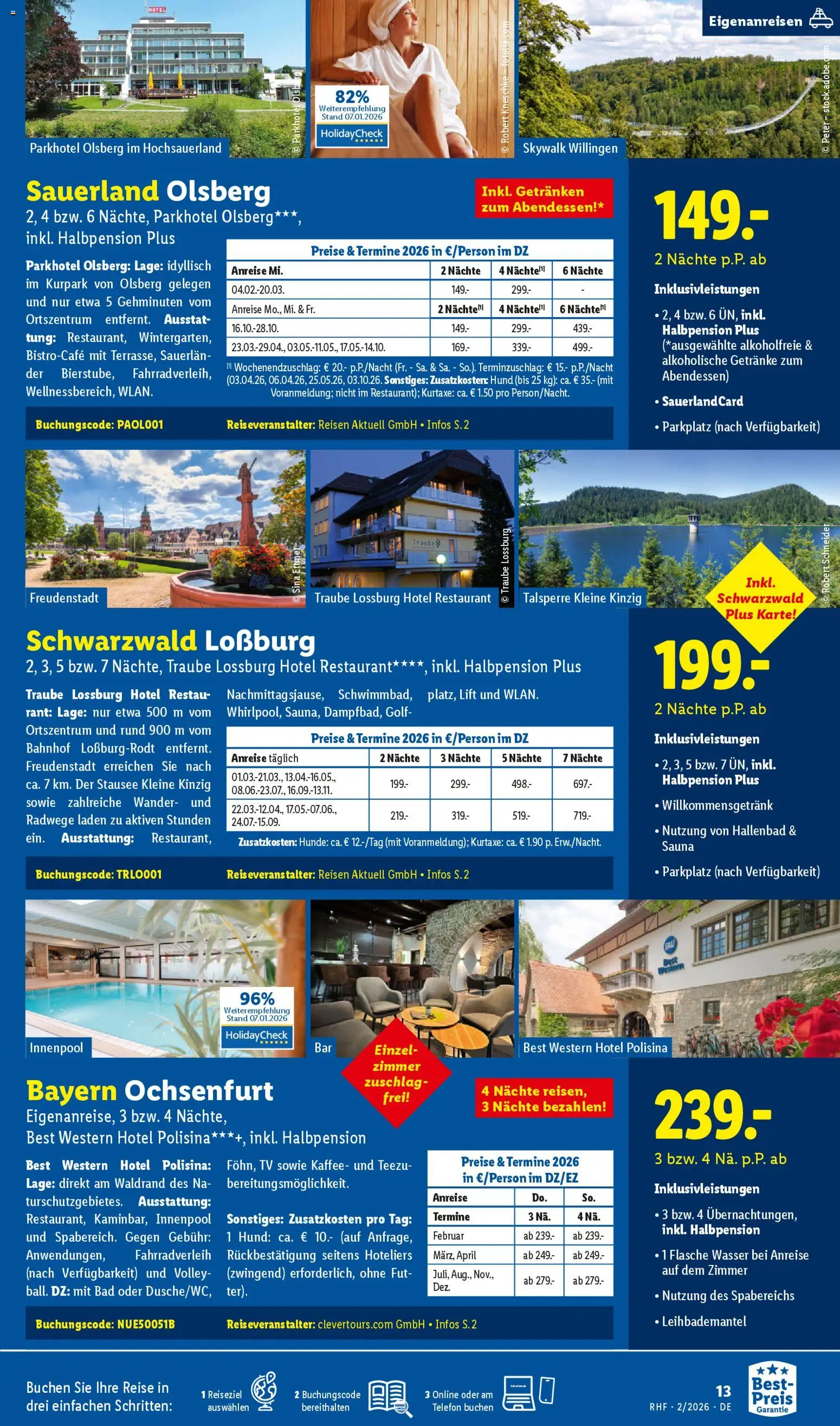 Lidl Reisen Prospekt 	 – gültig ab 31.01.2026 | Seite: 13 | Produkte: Kaffee, Wasser, Telefon, TV