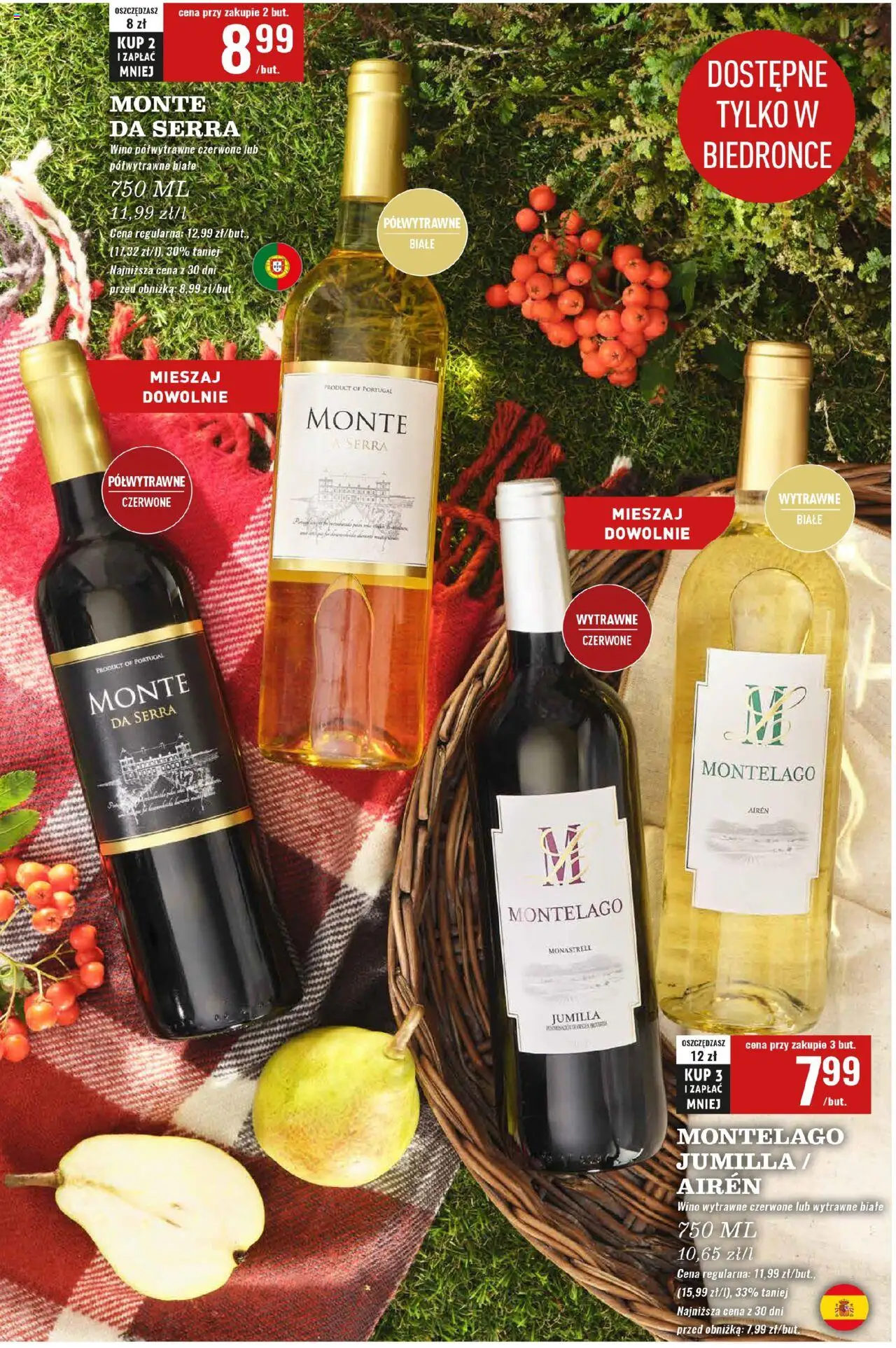 Biedronka gazetka - Czas na toast od 22.09.2025 | Strona: 10 | Produkty: Wino