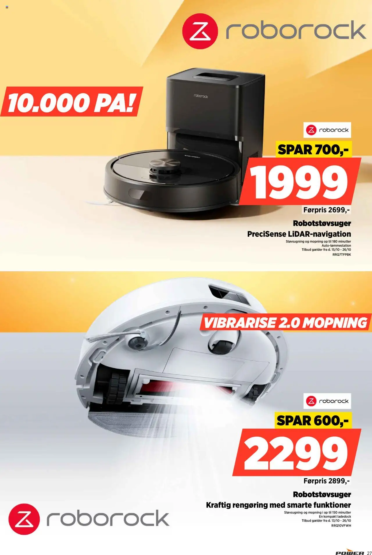 Power tilbudsavis – gyldig fra 17.10.2025 | Side: 27 | Produkter: Robotstøvsuger