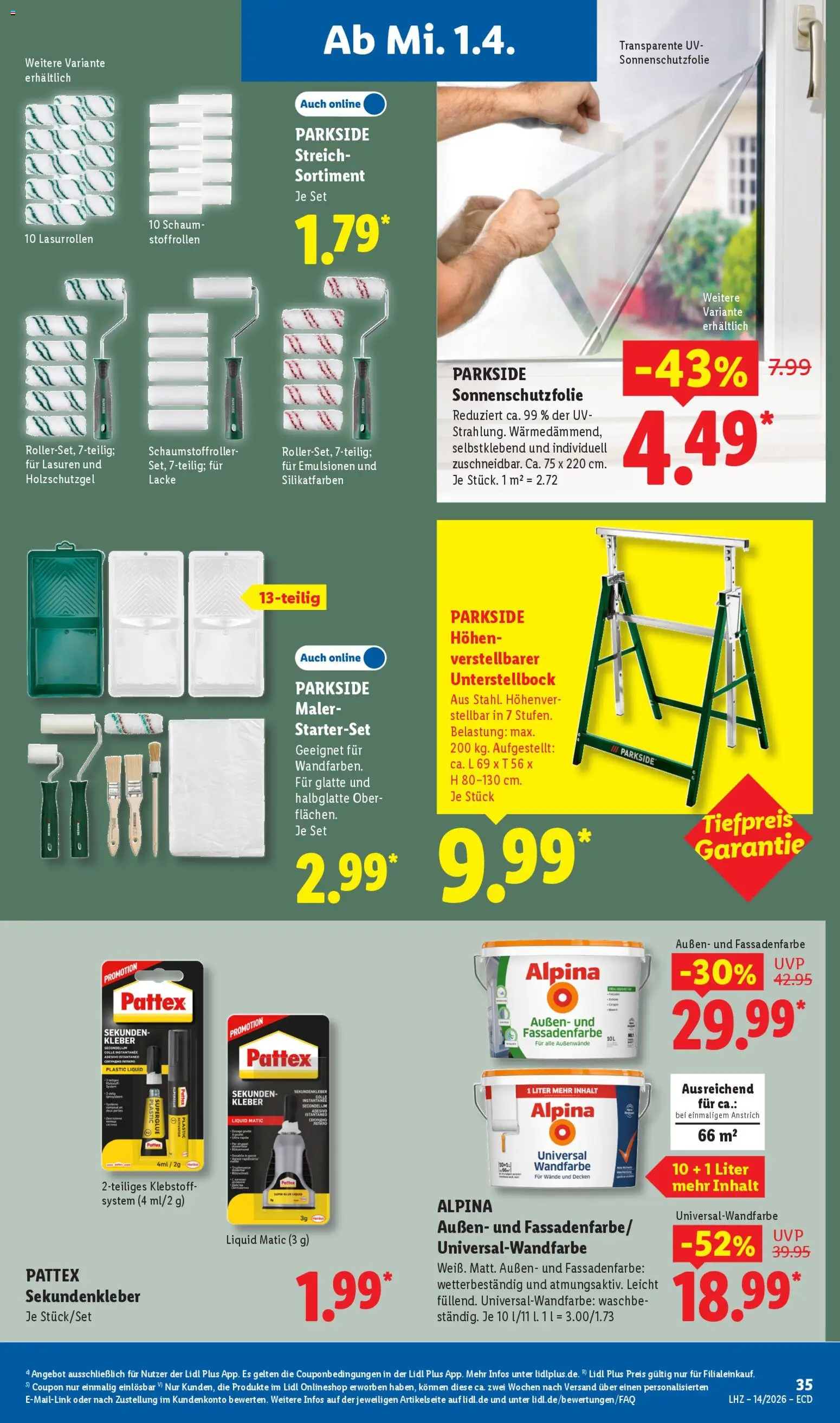 Lidl Německo leták od 30.03.2026 | Strana: 29 | Produkty: Parkside