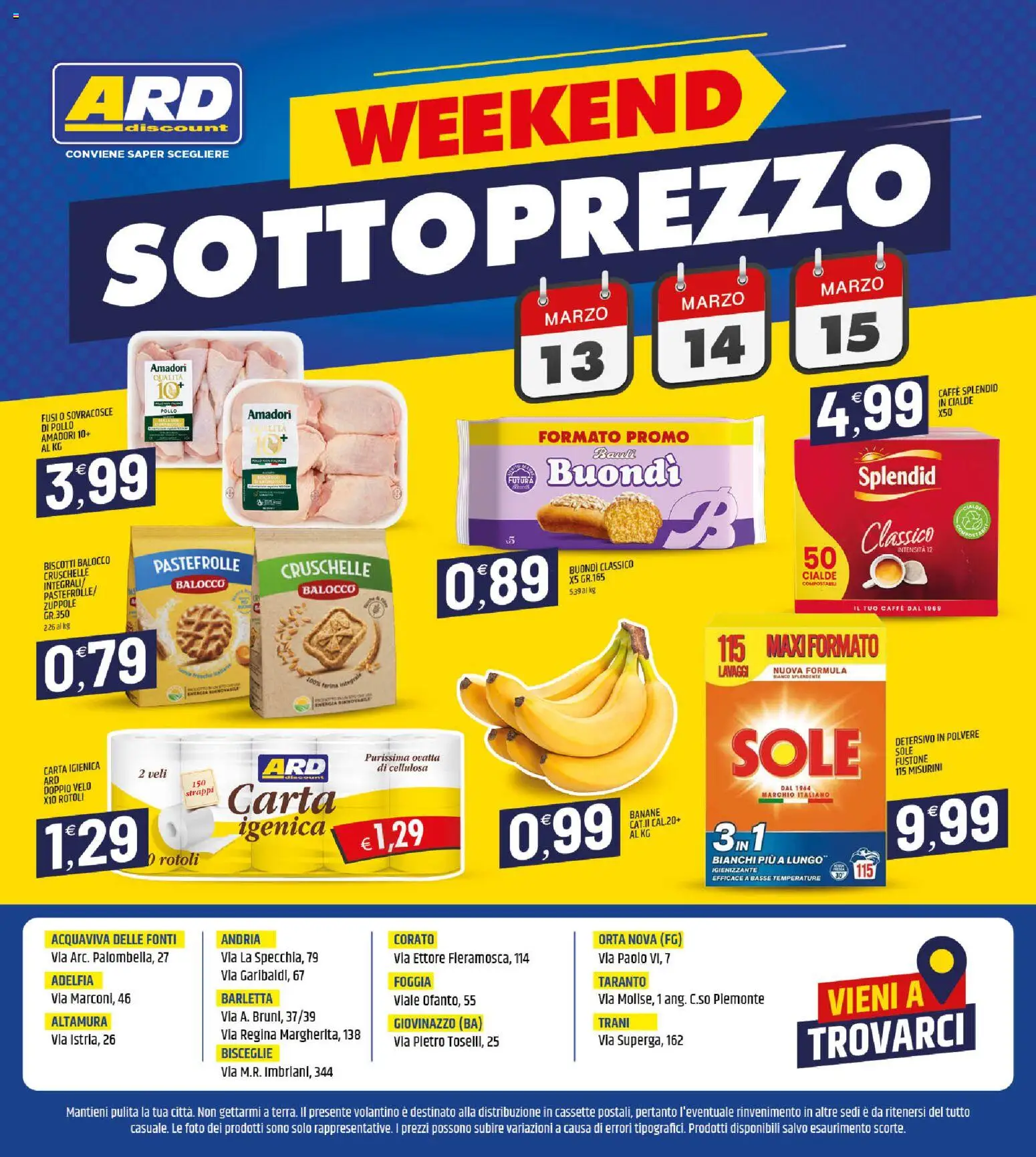 Volantino ARD Discount del 06.03.2026 | Pagina: 20 | Prodotti: Carta igienica, Caffè, Detersivo in polvere, Biscotti