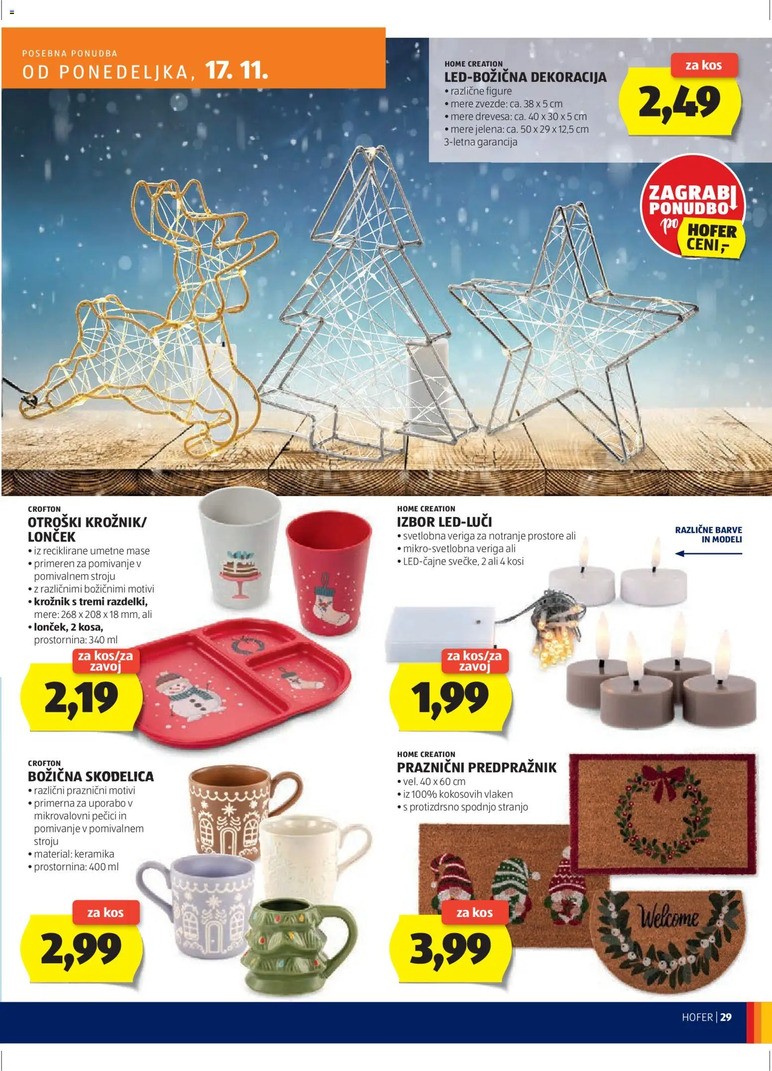 Hofer SI katalog | vrijedi od 13.11.2025 | Stranica: 29