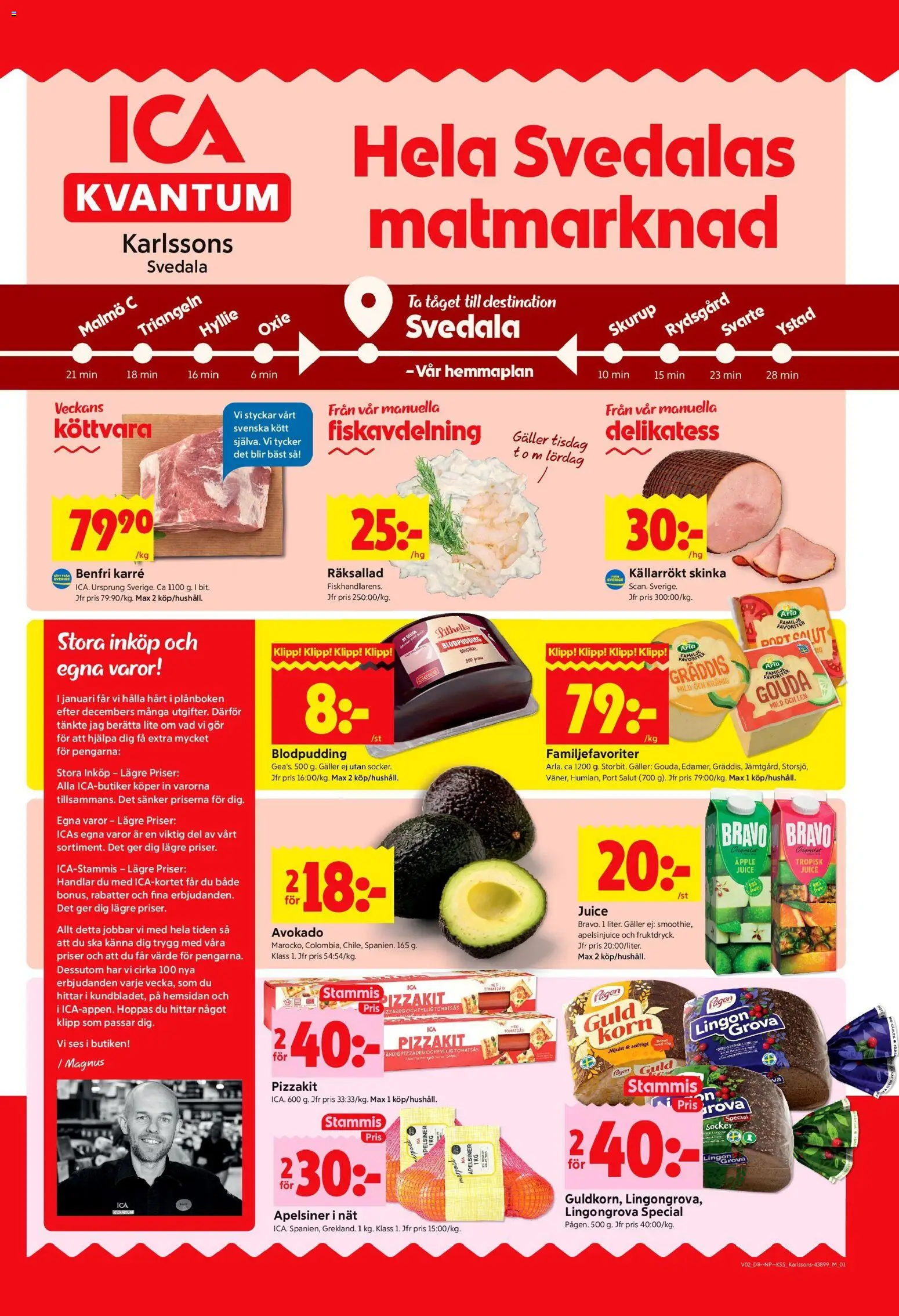 ICA Kvantum reklamblad aktuell från 05.01.2026 | Sida: 1 | Produkter: Lingongrova, Galler, Äpple, Tomatsås