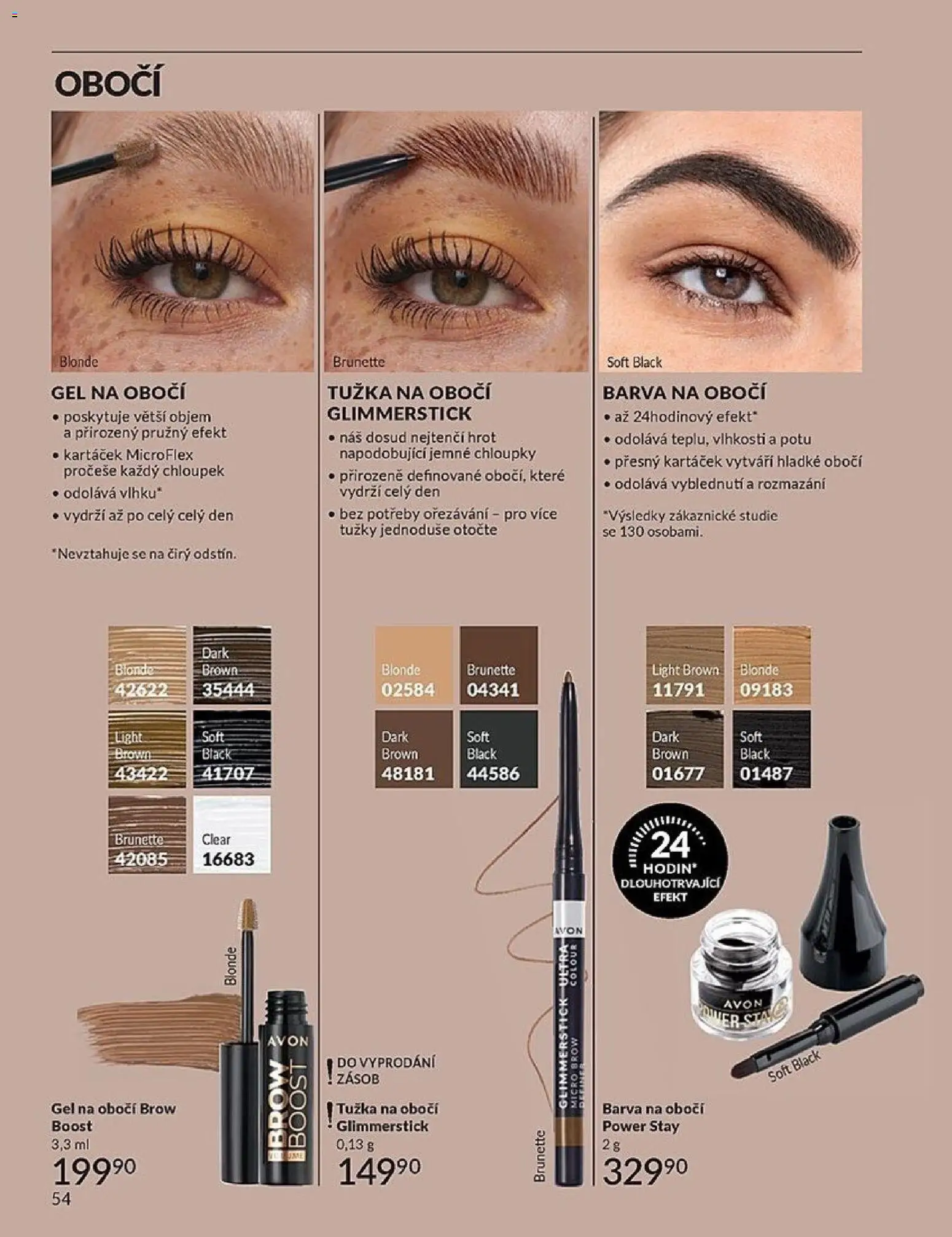 Avon Katalog 04/2026 od 01.04.2026 | Strana: 54 | Produkty: Barva na obočí, Tužka