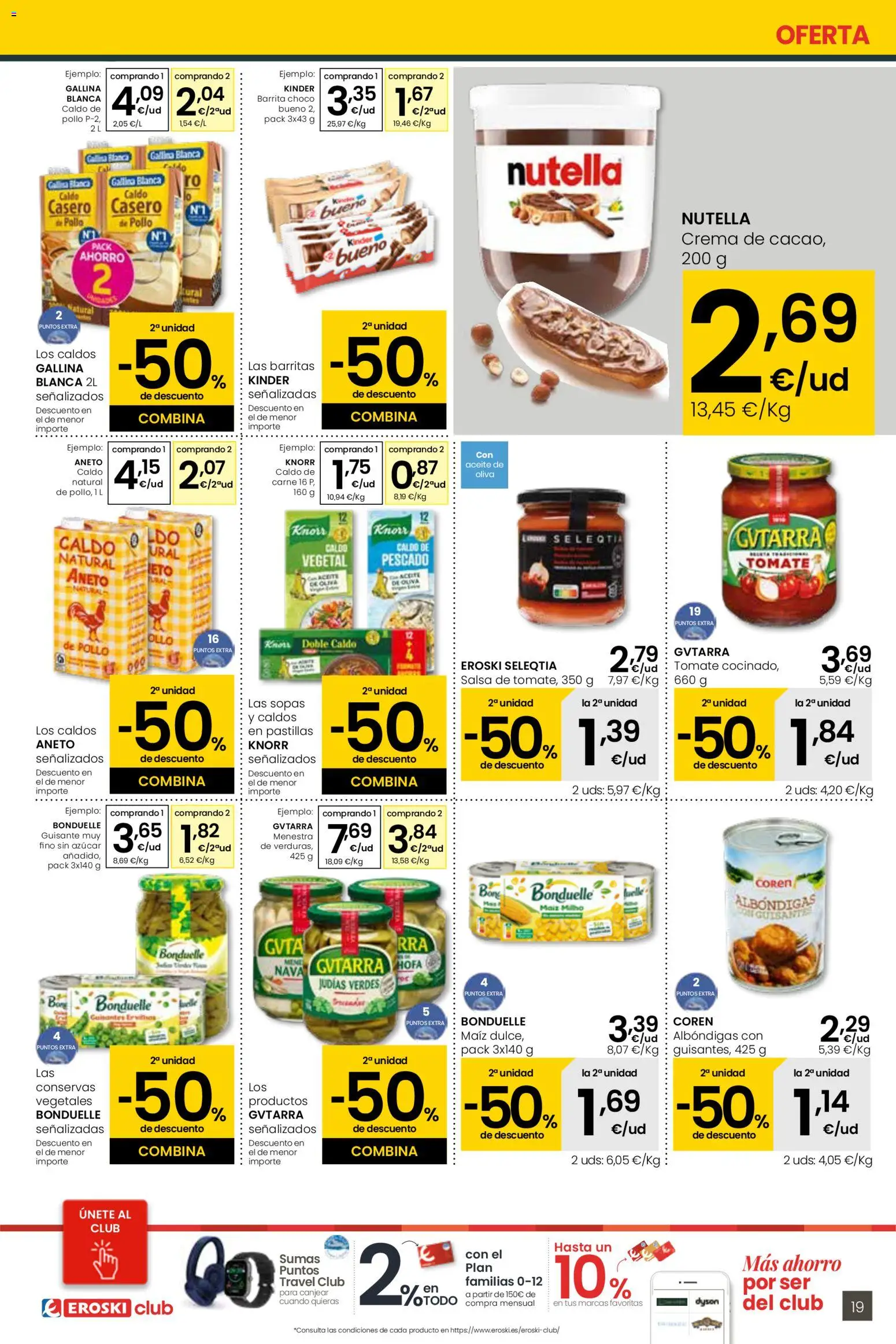 Eroski - Center │ válido desde el 29.01.2026 | Página: 19 | Productos: Aceite, Pescado, Crema, Κλειδαριά της πόρτας