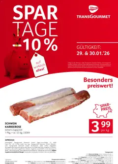 Transgourmet  Spartage ab 29.01.2026 gültig