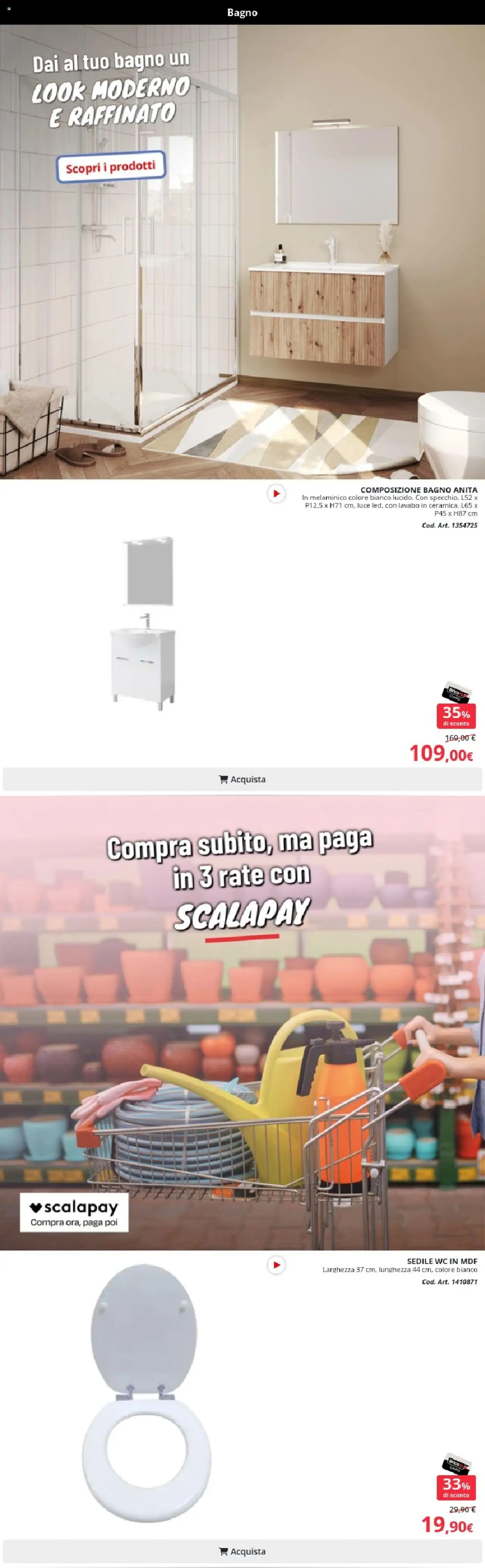 Volantino Brico io del 09.10.2025 | Pagina: 3 | Prodotti: WC, Bagno