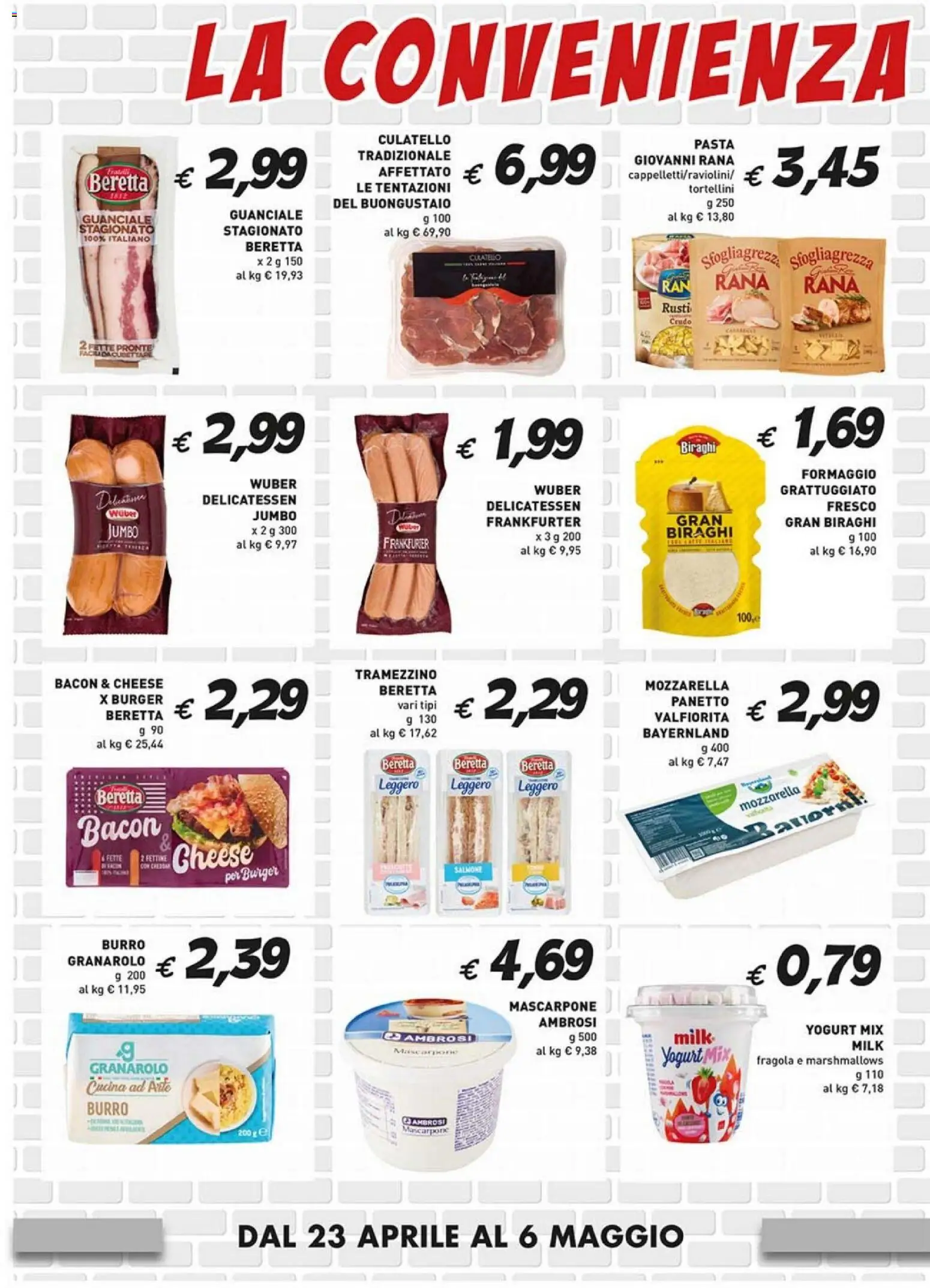 Volantino Coal del 23.04.2026 | Pagina: 2 | Prodotti: Yogurt, Salmone, Mozzarella, The