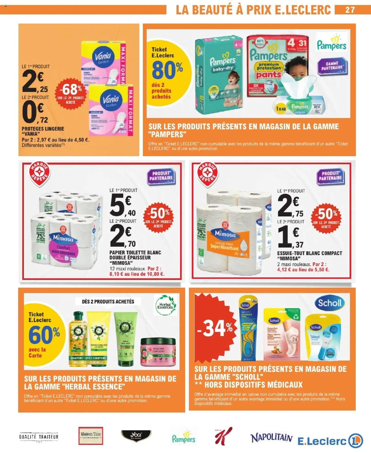 {H1} | Page: 27 | Produits: Essuie-tout, Pampers, Papier toilette, Après-shampoing