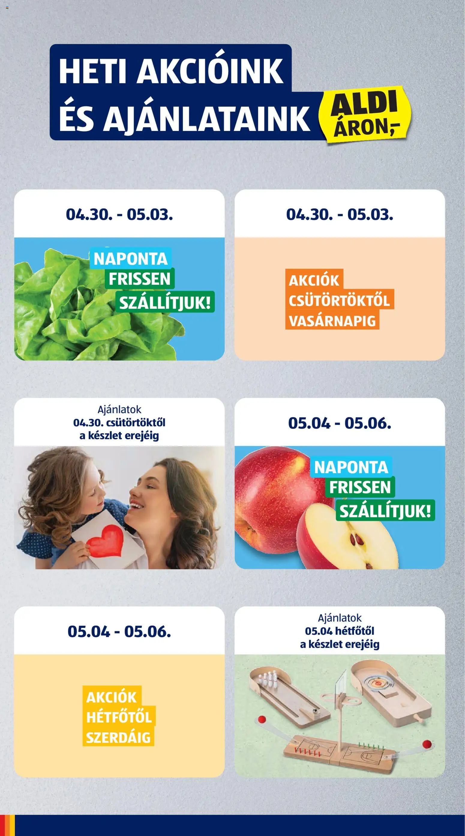 Aldi akciós ujság - amely érvényes a következő dátumtól: 30.04.2026 | Oldal: 4