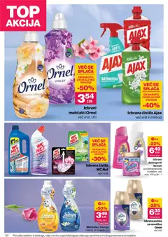 Mercator katalog akcije – veljaven od 05.03.2026 | Stran: 32 | Izdelki: Mehčalec, Čistila, Kos, Detergent