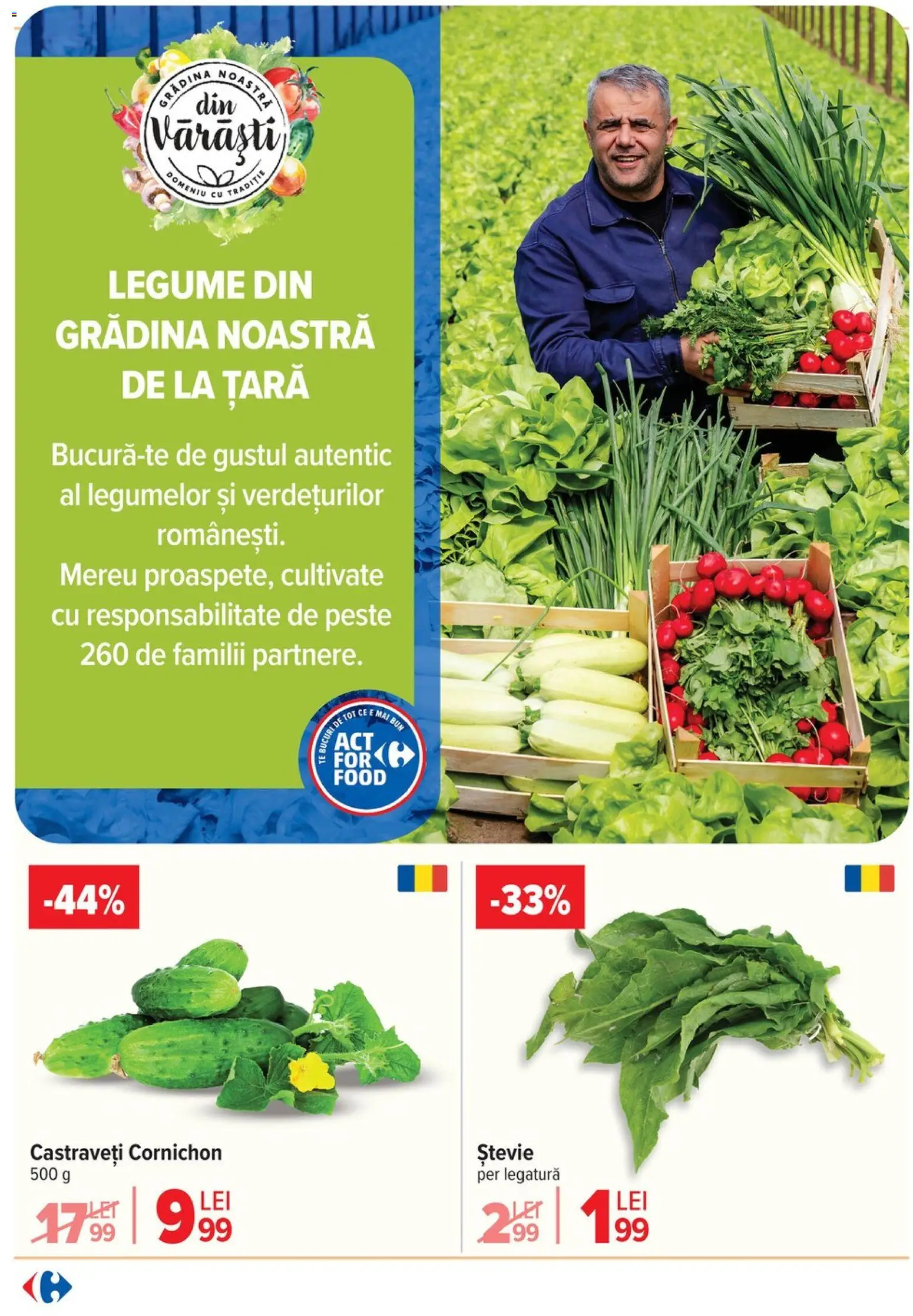 Noul catalog Carrefour – valabil de la 06.04.2026 | Pagină: 7 | Produse: Pește, Castraveți, Legume