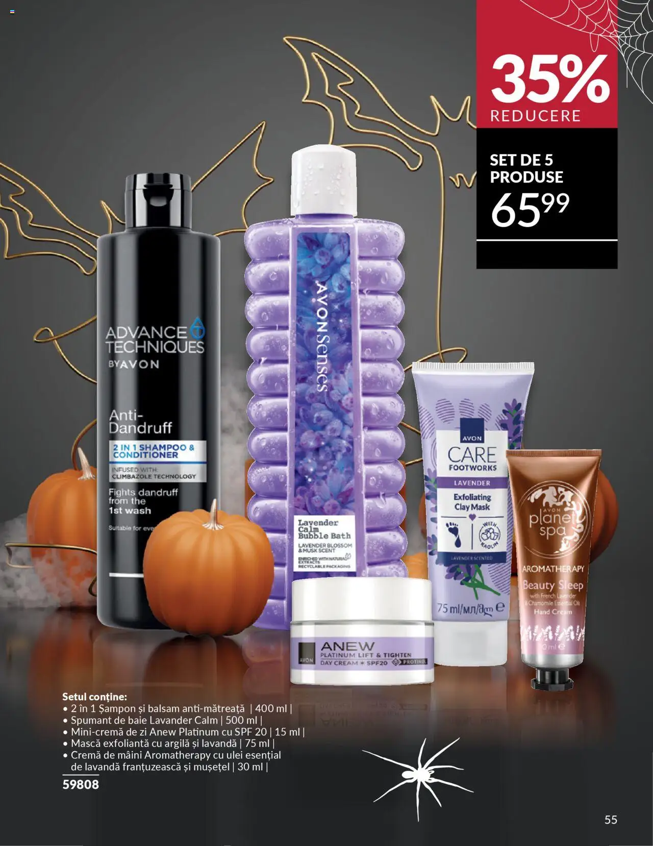 Noul catalog Avon – valabil de la 14.10.2025 | Pagină: 55 | Produse: Șampon, Balsam, Ulei, Cremă de mâini