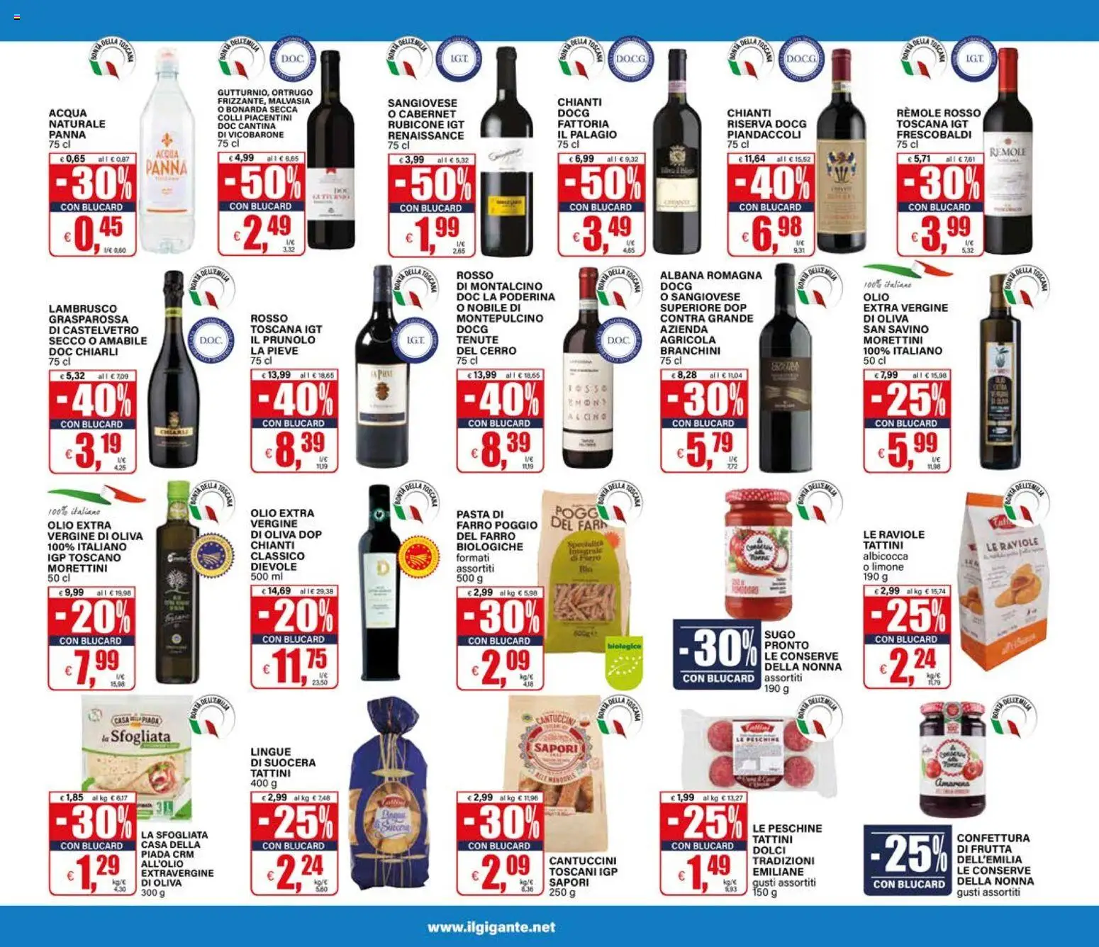 Volantino Il Gigante del 09.04.2026 | Pagina: 17 | Prodotti: Acqua Panna, Limone, Olio, Sugo