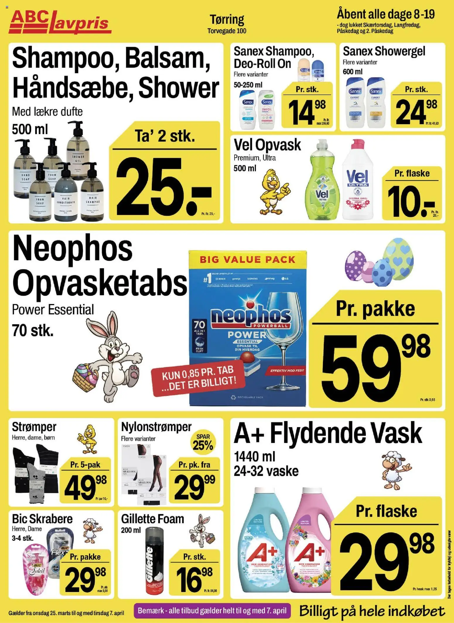 Abc Lavpris tilbudsavis – gyldig fra 25.03.2026 | Side: 15 | Produkter: Shampoo, PC, Strømper, Nylonstrømper