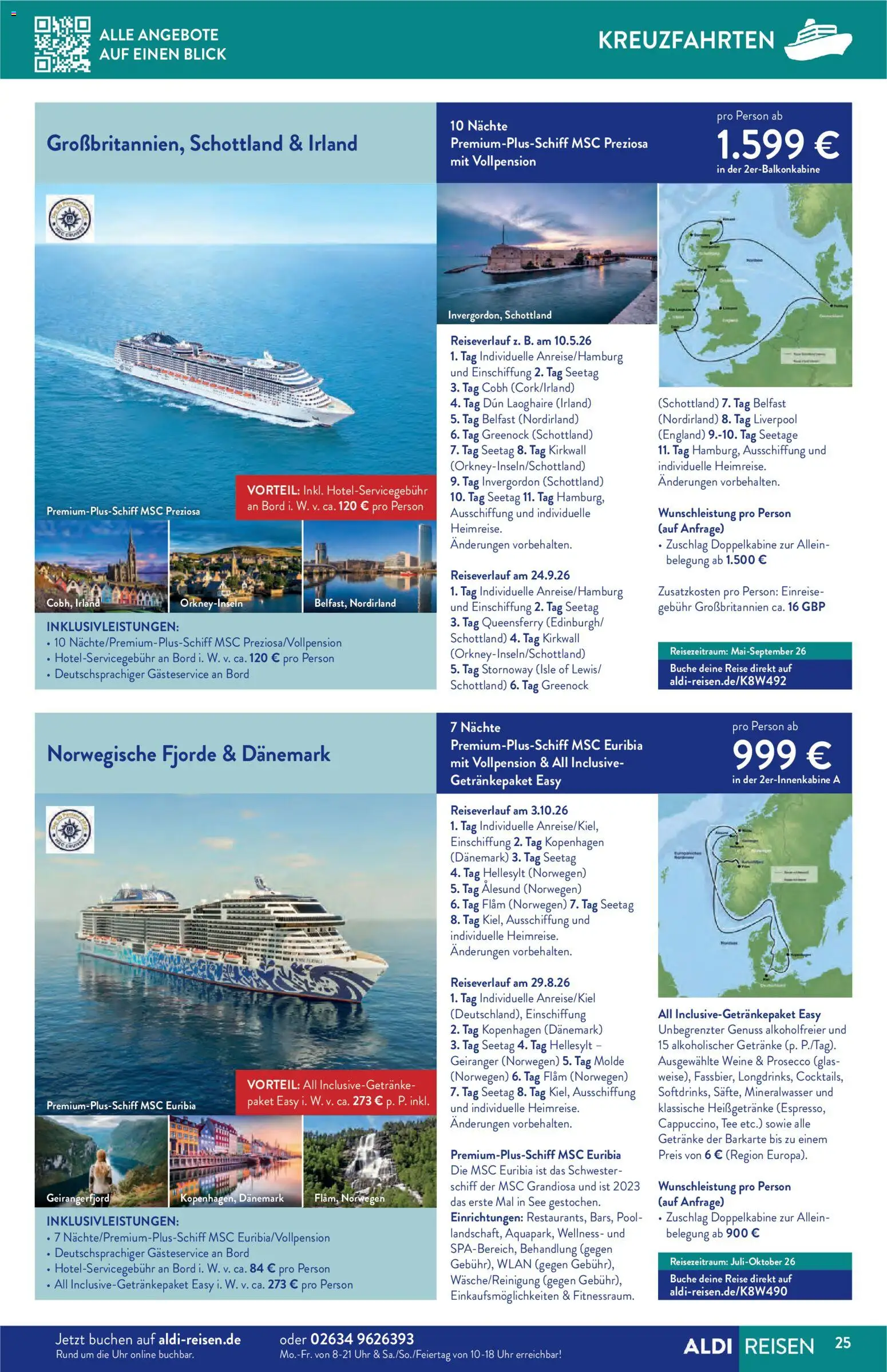 Aldi Reisen  Reisemagazin – gültig ab 01.01.2026 | Seite: 25