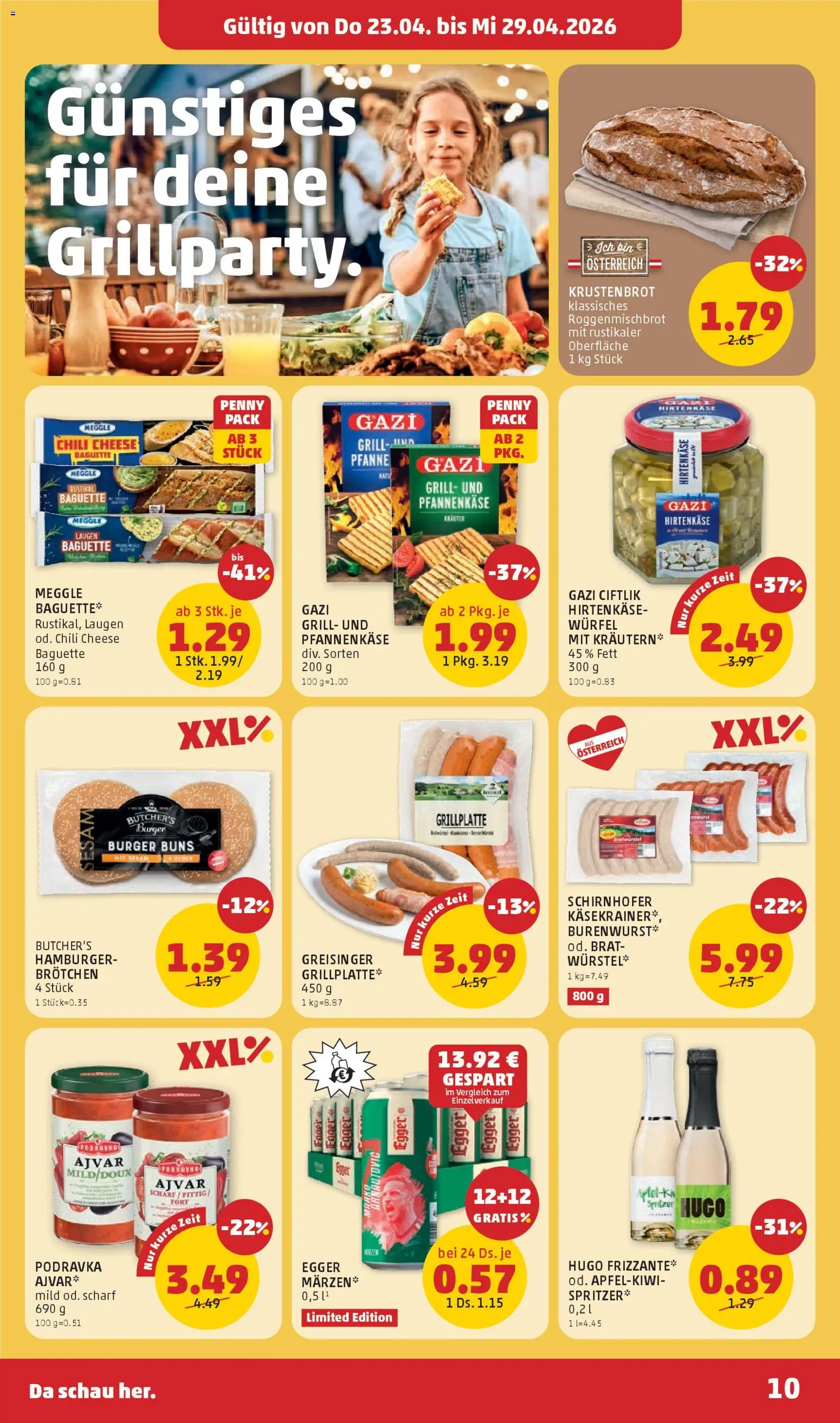 Penny Markt - Flugblatt gültig ab 23.04.2026 | Seite: 10 | Produkte: Chili, Jääkaappipakastin, Grill