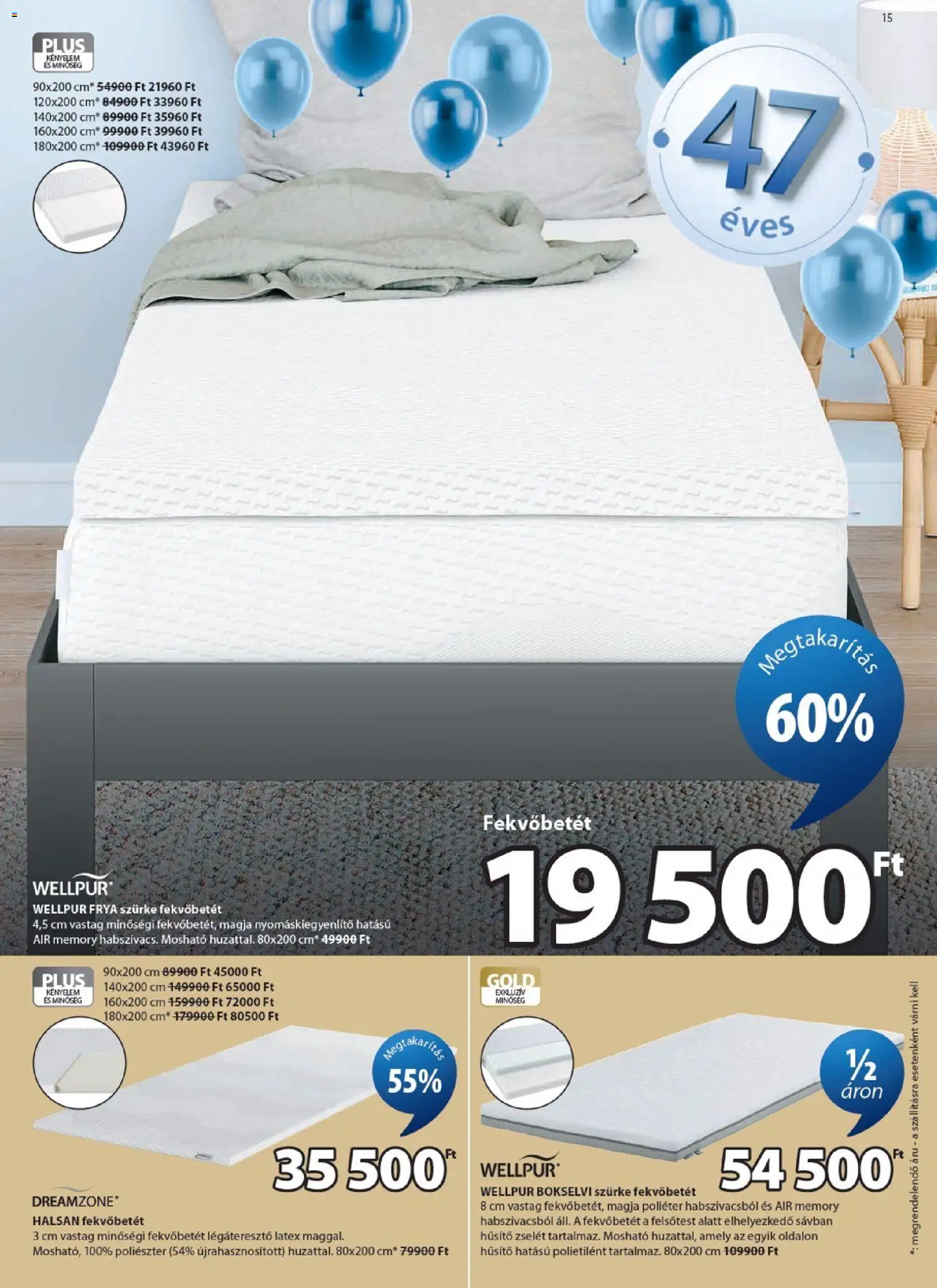 JYSK akciós ujság - amely érvényes a következő dátumtól: 29.04.2026 | Oldal: 15