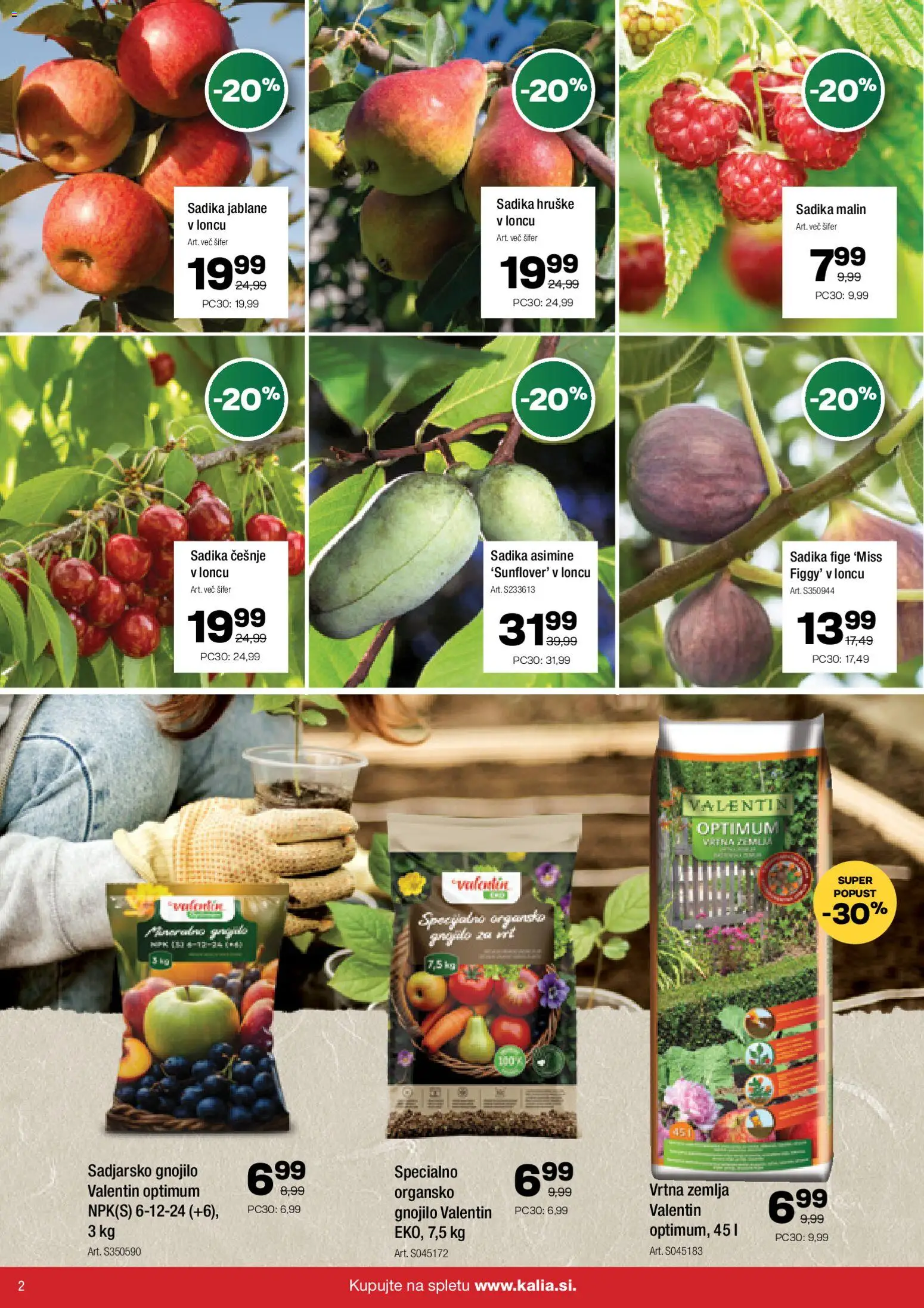 Novi Kalia katalog ponudbe – veljaven od 10.11.2025 | Stran: 2 | Izdelki: Žemlja, Hruške