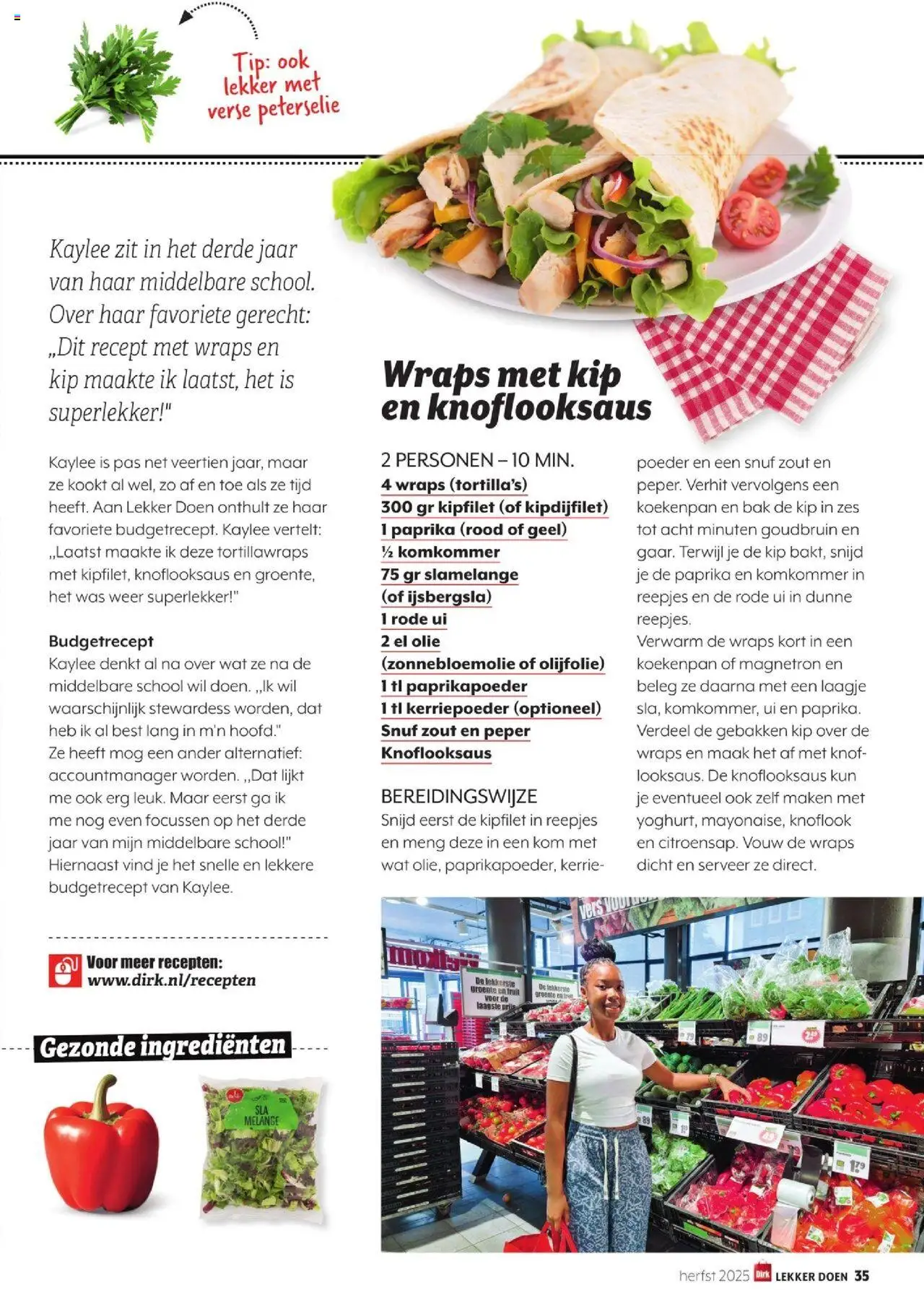 {H1} | Pagina: 35 | Producten: Tortilla's, Komkommer, Olie, Olijfolie