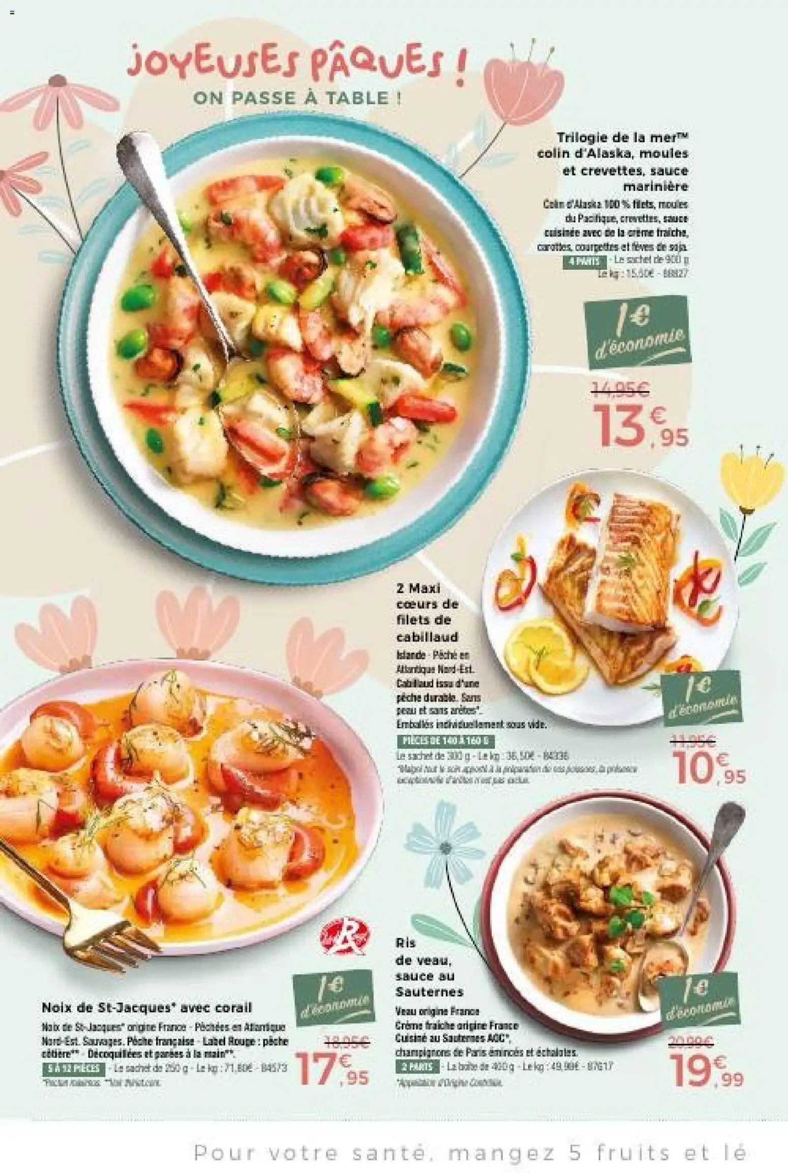 {H1} | Page: 4 | Produits: Marinière, Pêche, Crème fraiche, Crème