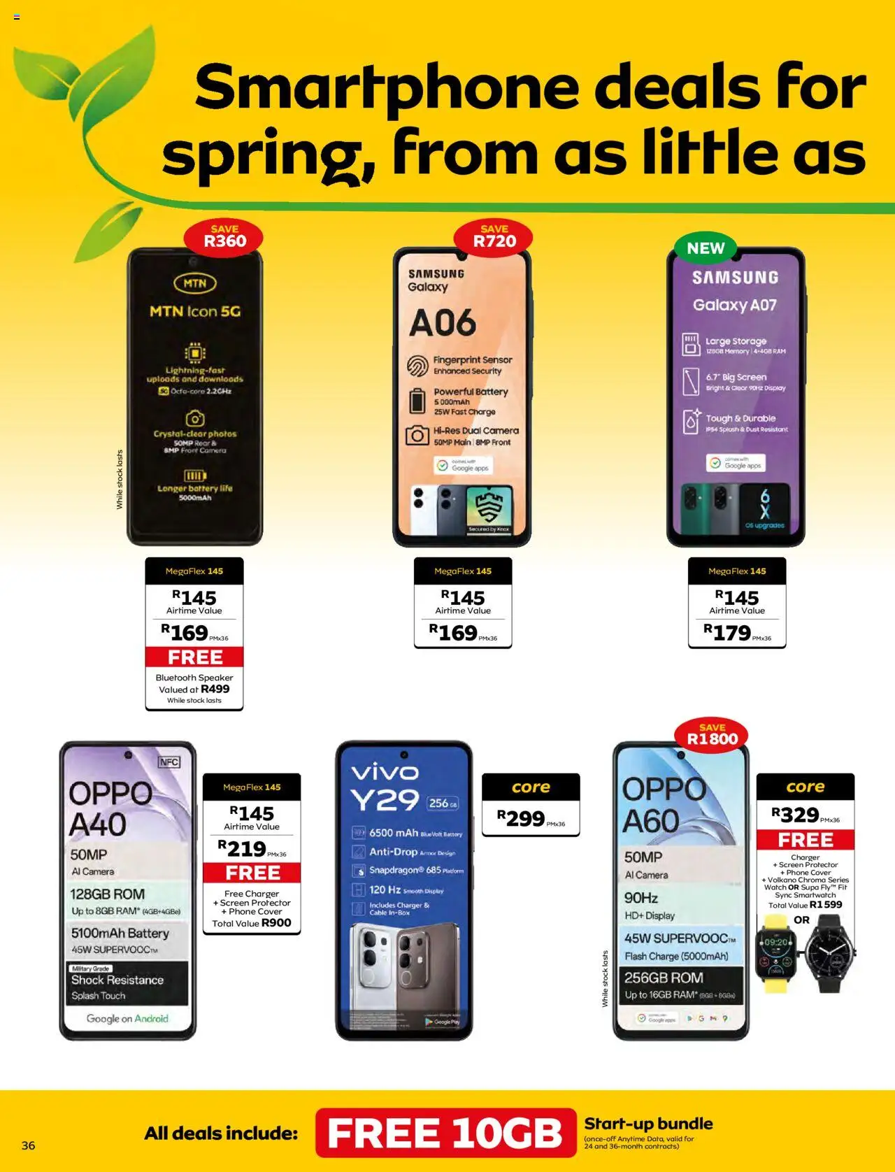 New MTN catalogue – valid from 07.09.2025 | Page: 38 | Products: Smartphone, Watch, Speaker, Battery