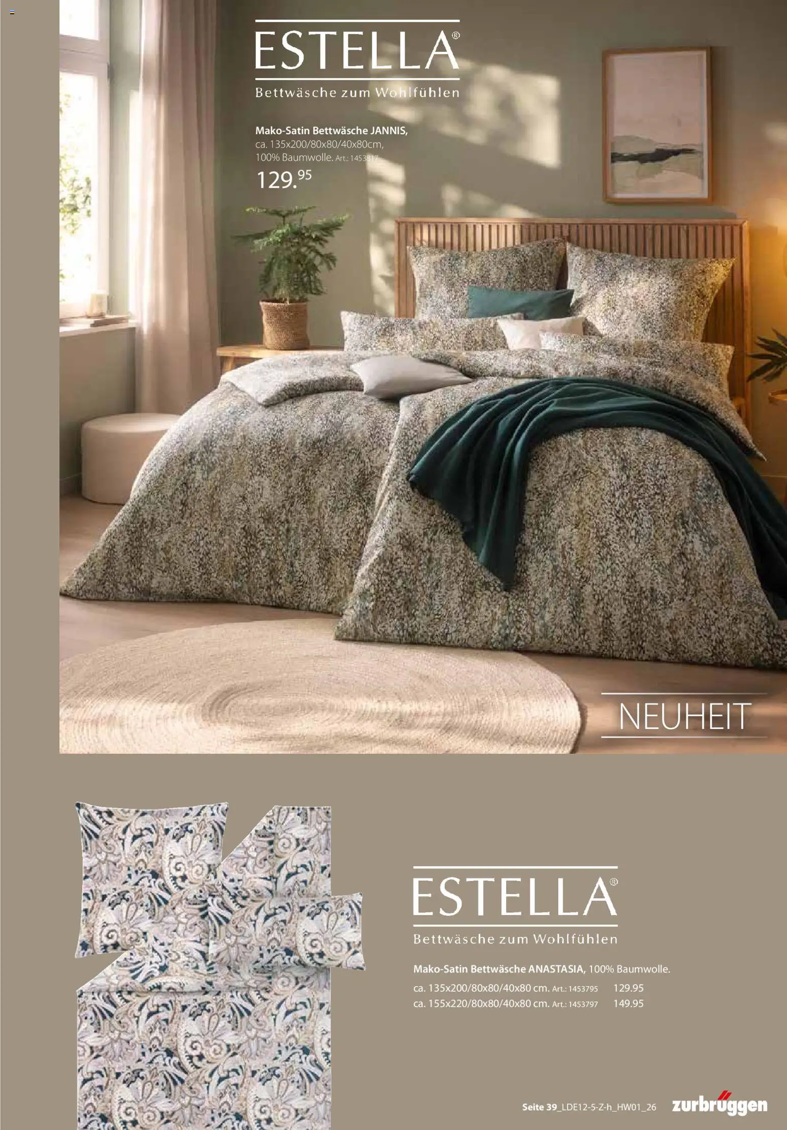 Zurbrüggen  Hochwert-Spezial – gültig ab 29.12.2025 | Seite: 51 | Produkte: Bettwäsche