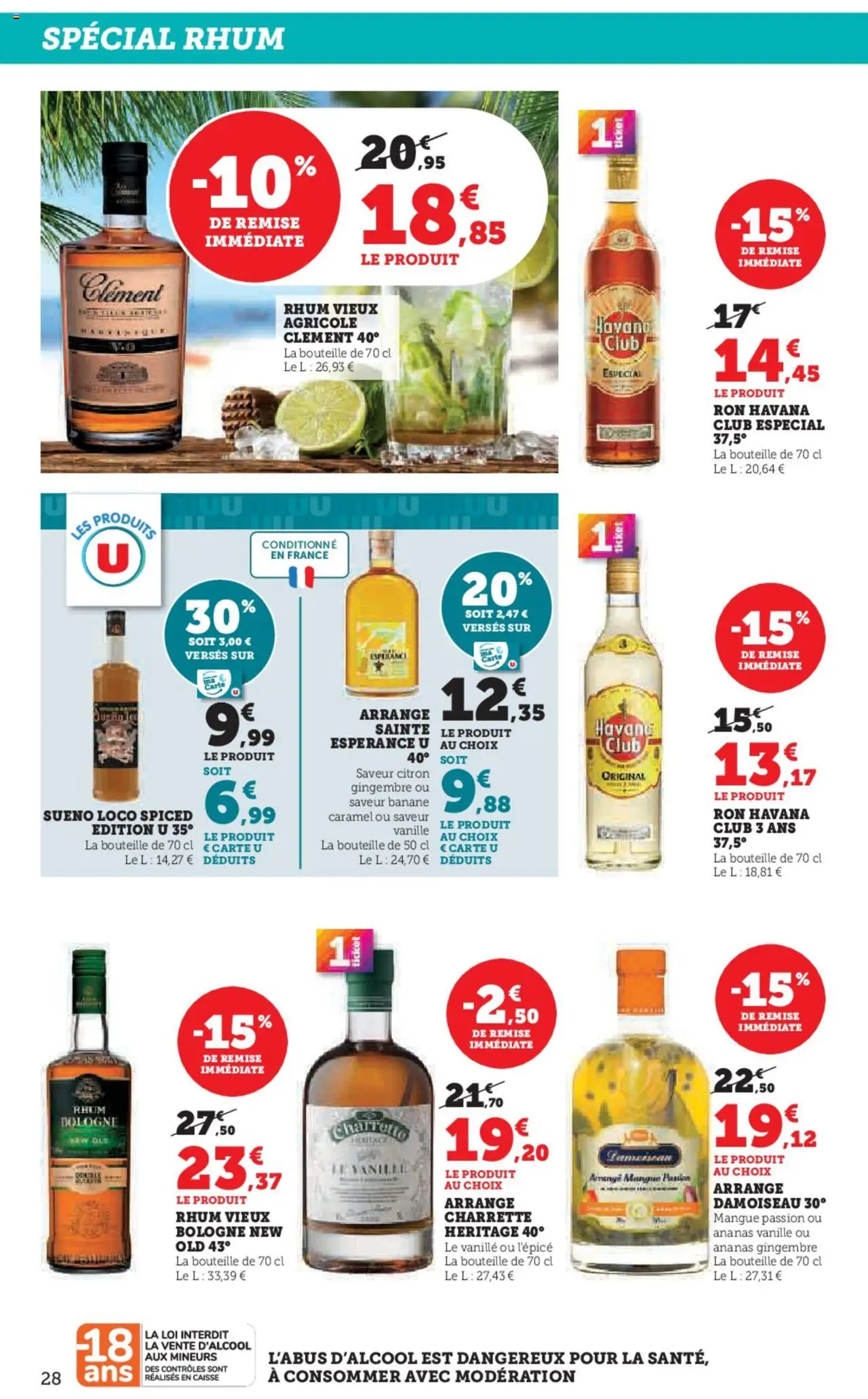  | Page: 28 | Produits: Citron, Mangue, Rhum, Banane