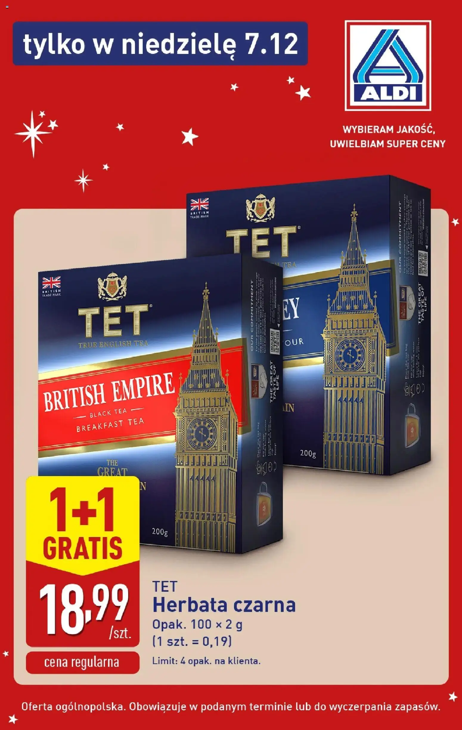 Aldi Gazetka - Super oferty na niedzielę od 07.12.2025 | Strona: 8 | Produkty: Herbata