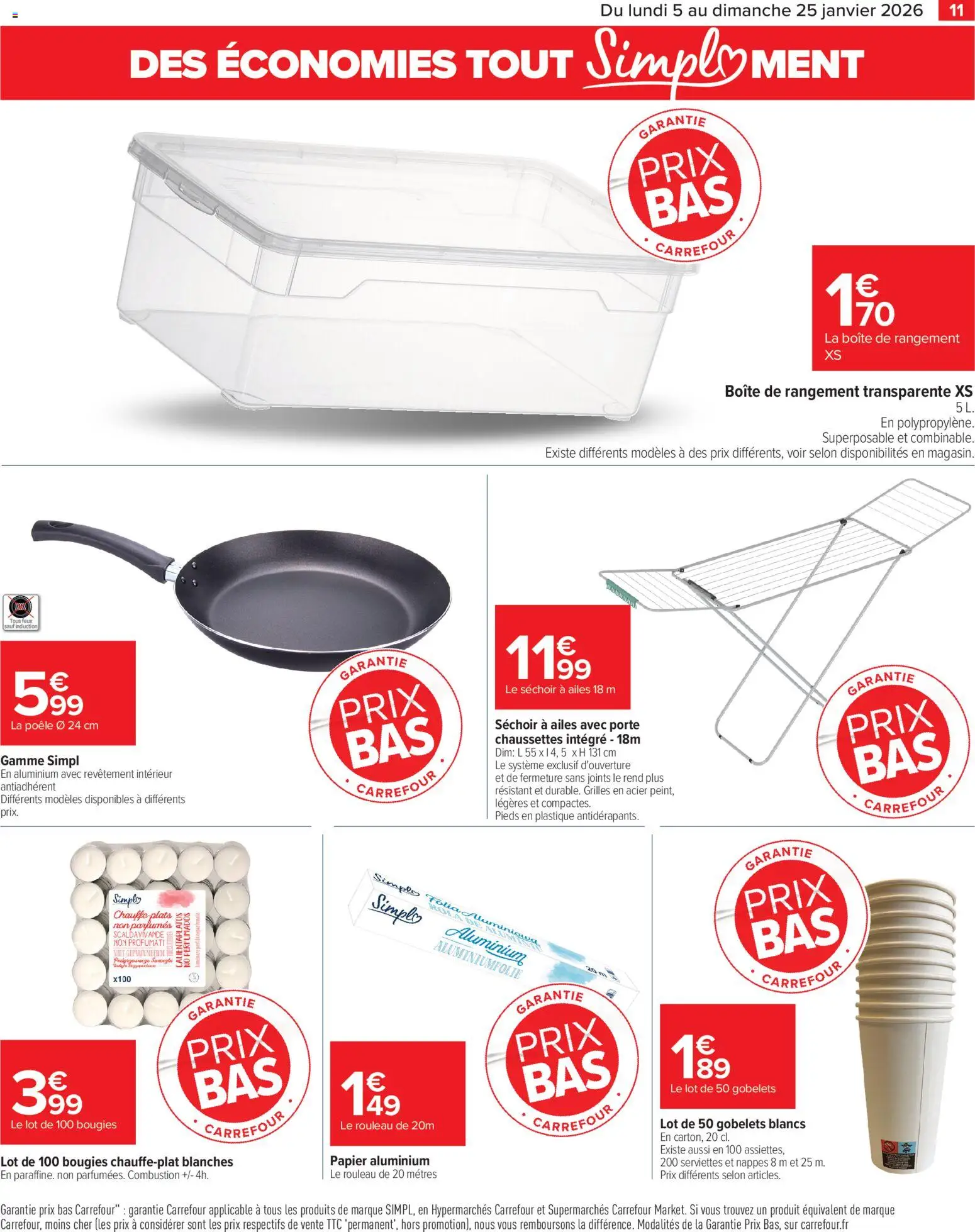 {H1} | Page: 11 | Produits: Séchoir, Poêle, Papier aluminium, Boîte de rangement