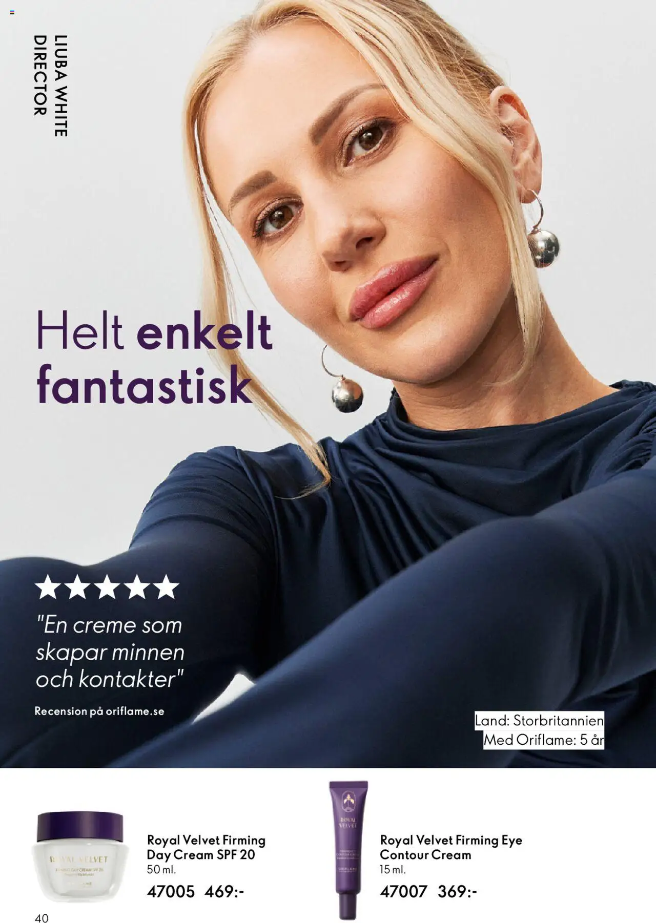 Oriflame reklamblad aktuell från 14.09.2025 | Sida: 40