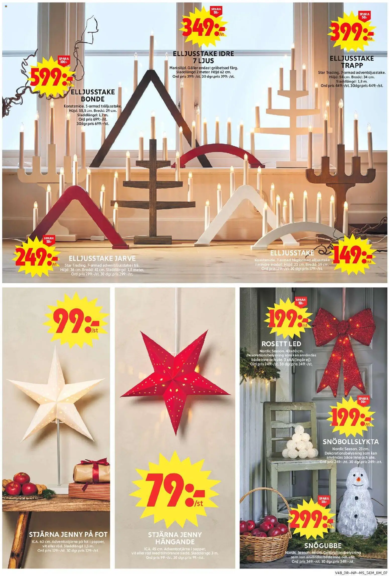 ICA Maxi reklamblad aktuell från 24.11.2025 | Sida: 13 | Produkter: Galler, Ljus