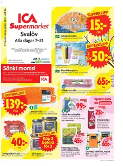 ICA Supermarket - Svalöv - Förhandsvisning av reklamblad från butik ICA Supermarket aktuell från 30.03.2026