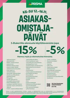 Prisma-mainoslehti voimassa 12.11.2025 alkaen